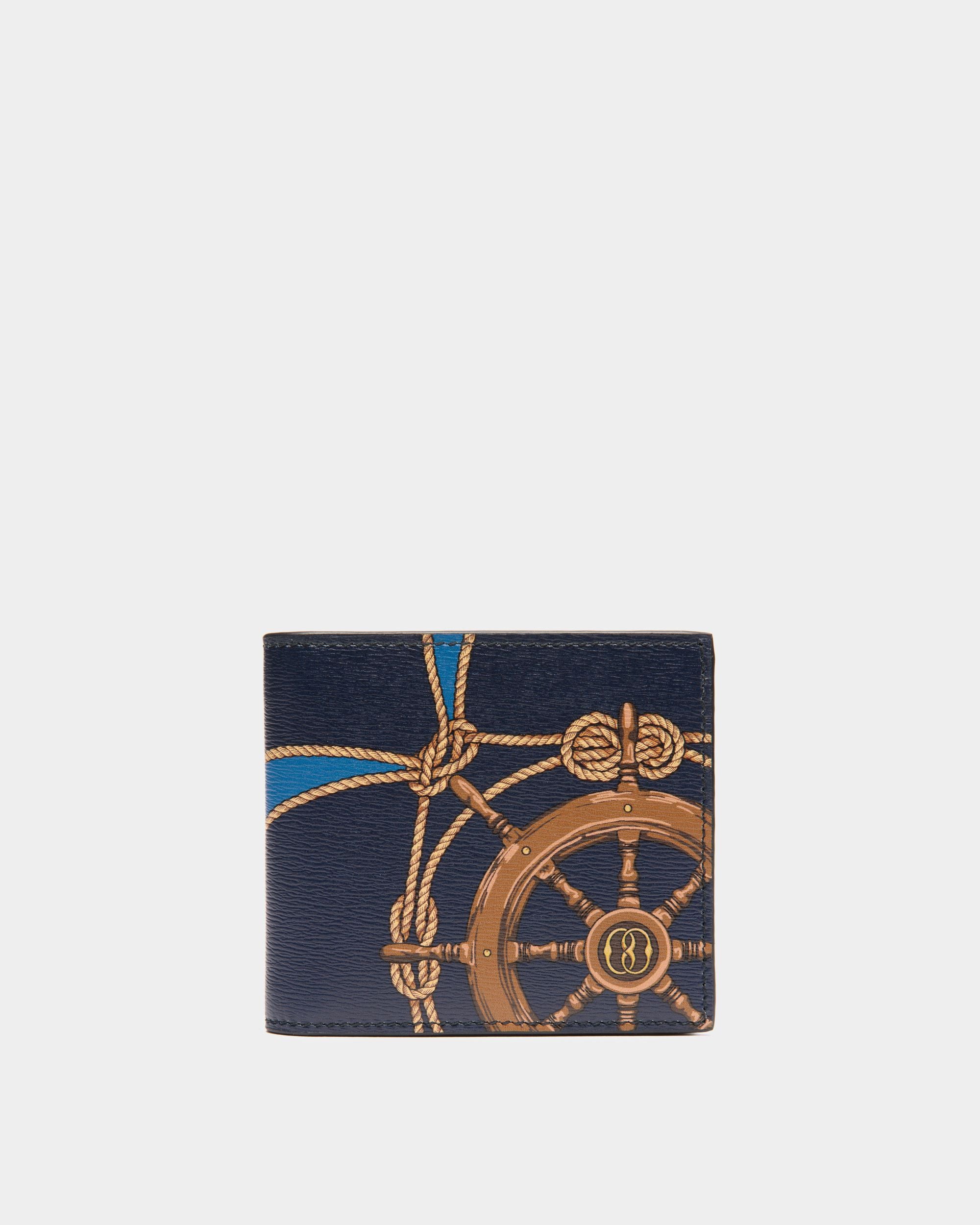 Crossing Zweiteilige Geldbörse Aus Blauem Leder - Herren - Bally - 01