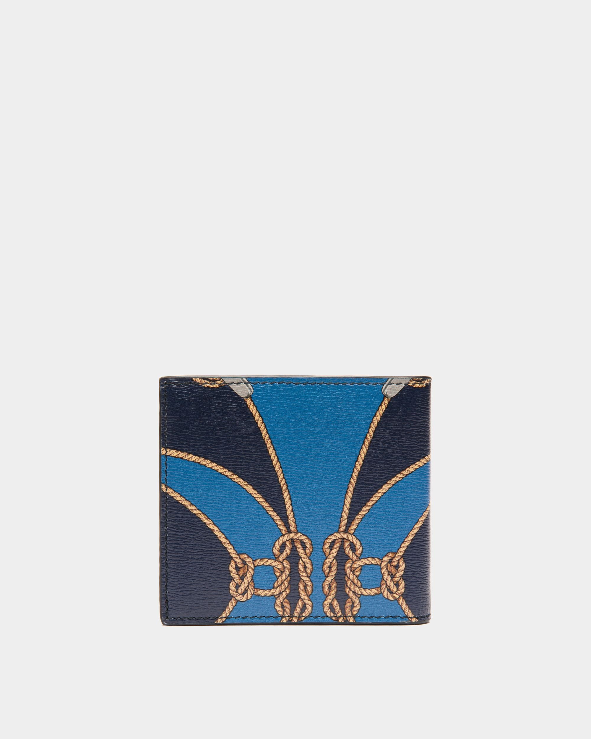 Crossing Zweiteilige Geldbörse Aus Blauem Leder - Herren - Bally - 02