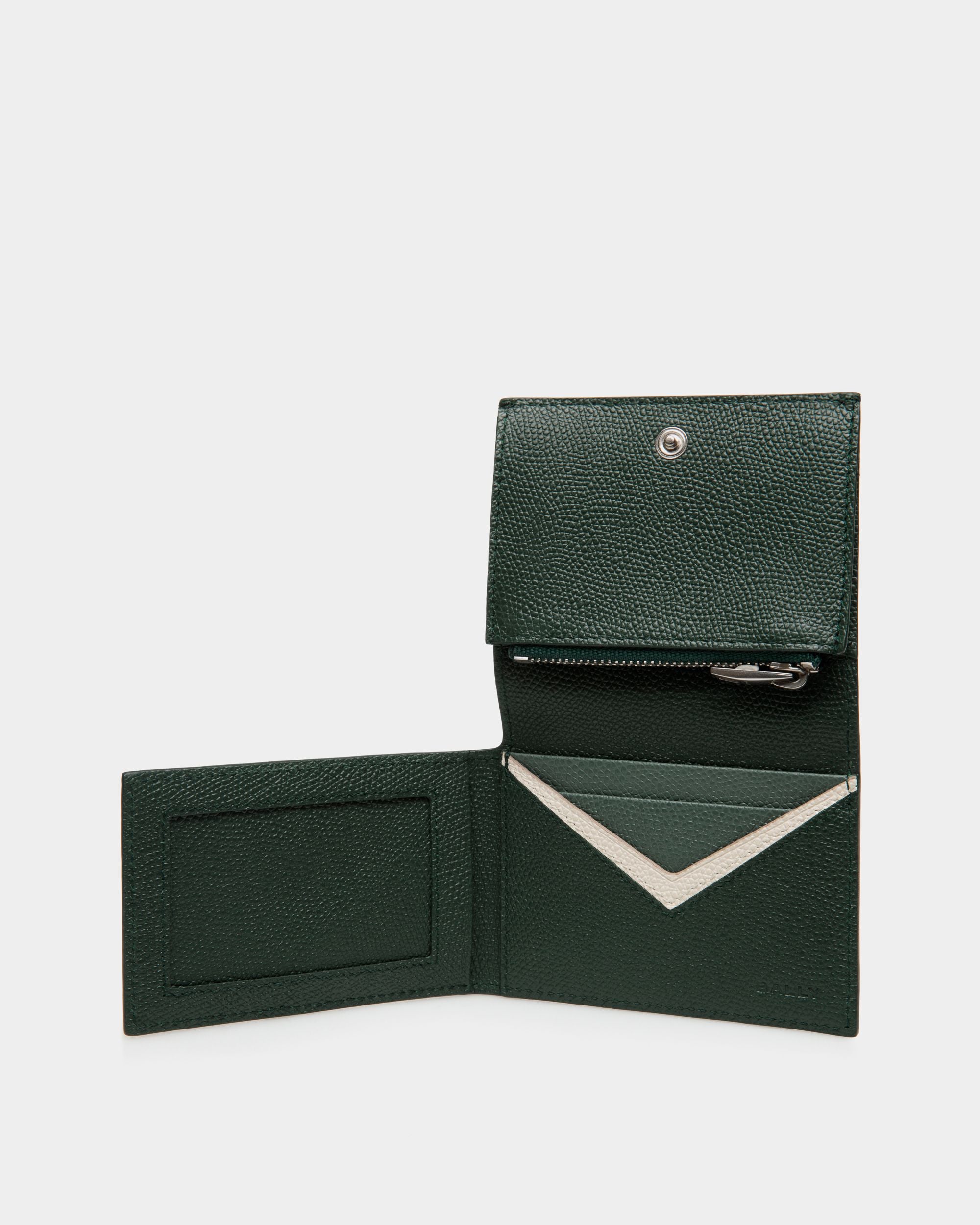 Flag Dreiteilige Geldbörse Aus Leder In Bottle Green - Herren - Bally - 03