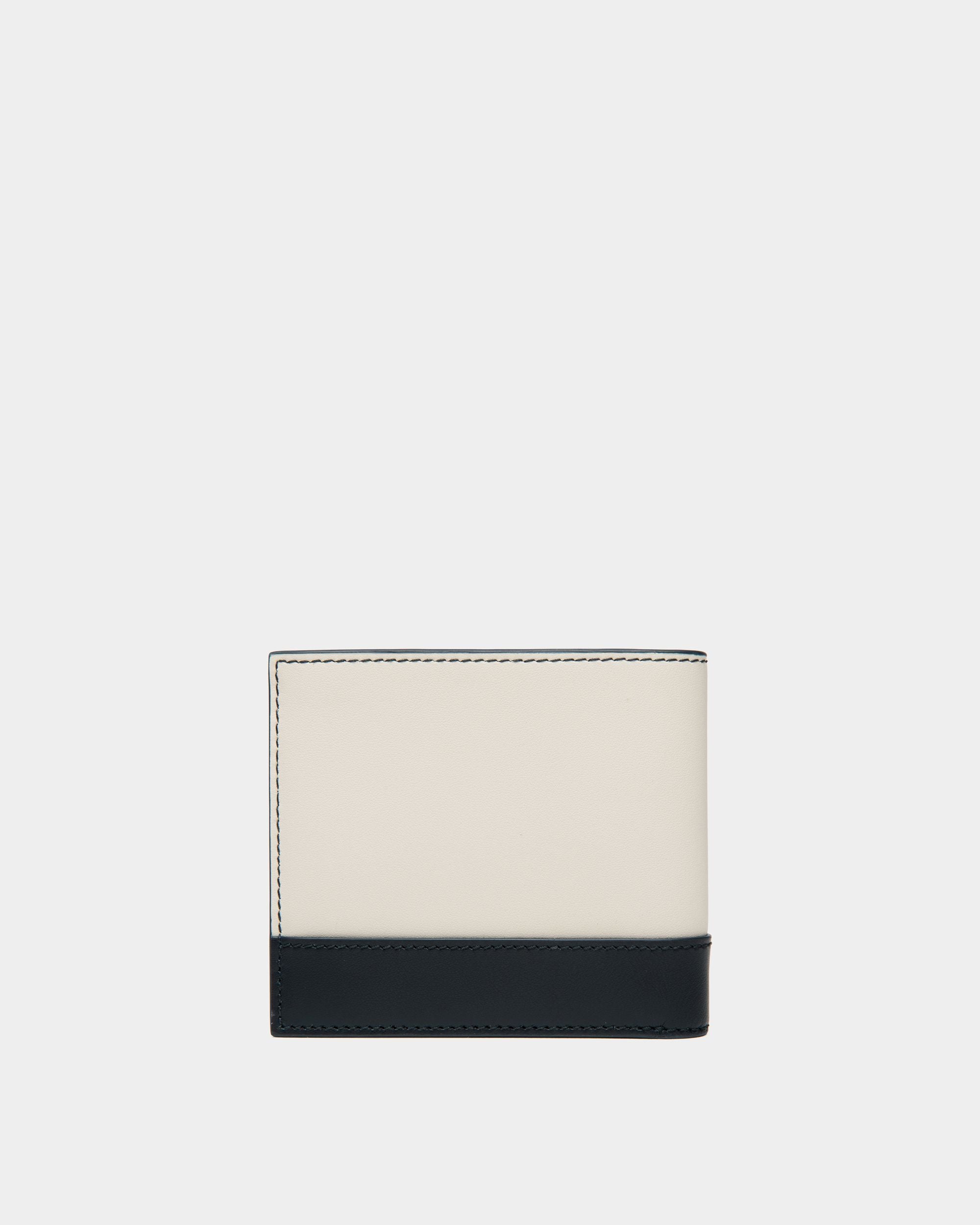 Summer Capsule Zweiteilige Geldbörse Aus Leder In Weiß Und Marineblau - Herren - Bally - 02
