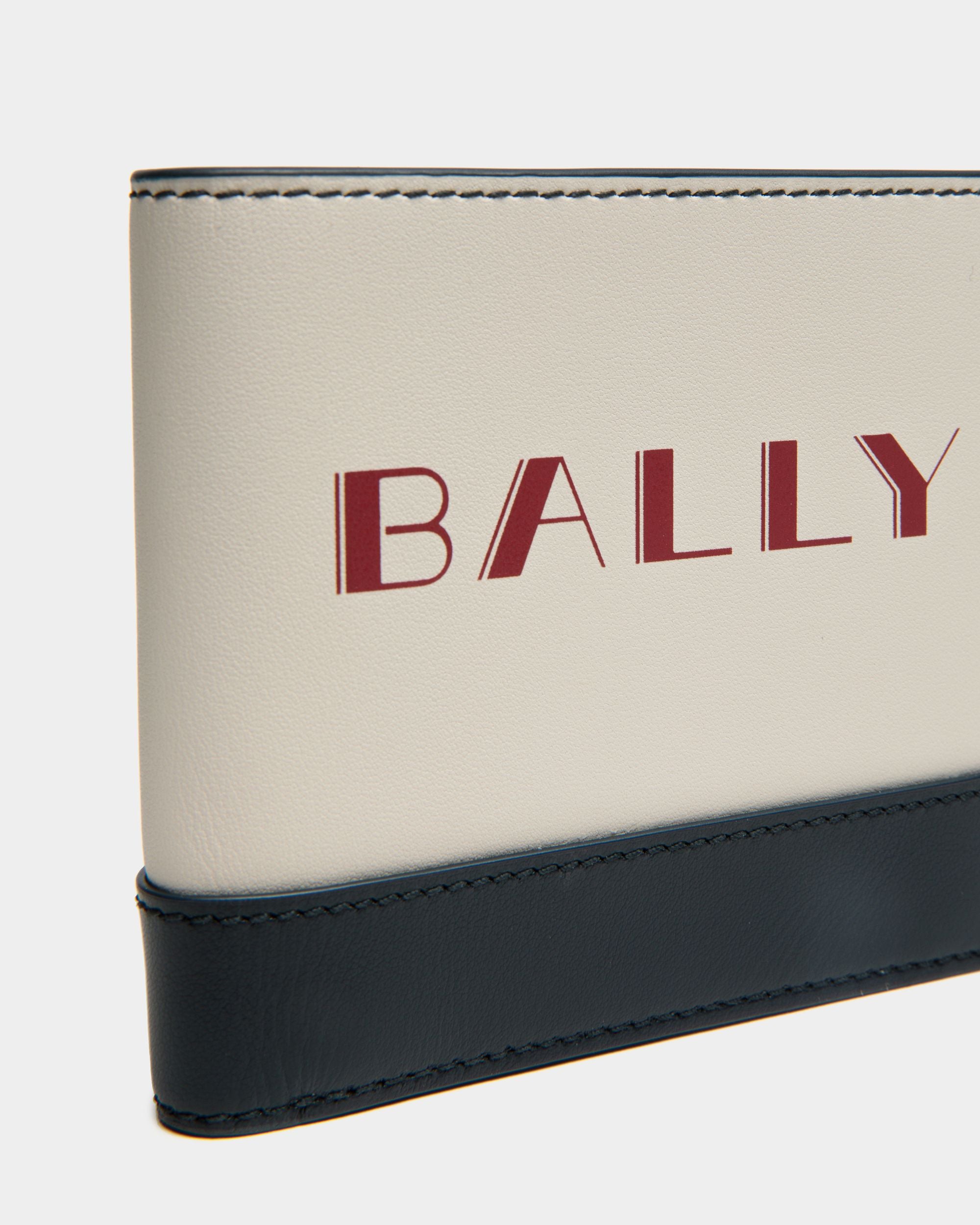 Summer Capsule Zweiteilige Geldbörse Aus Leder In Weiß Und Marineblau - Herren - Bally - 04