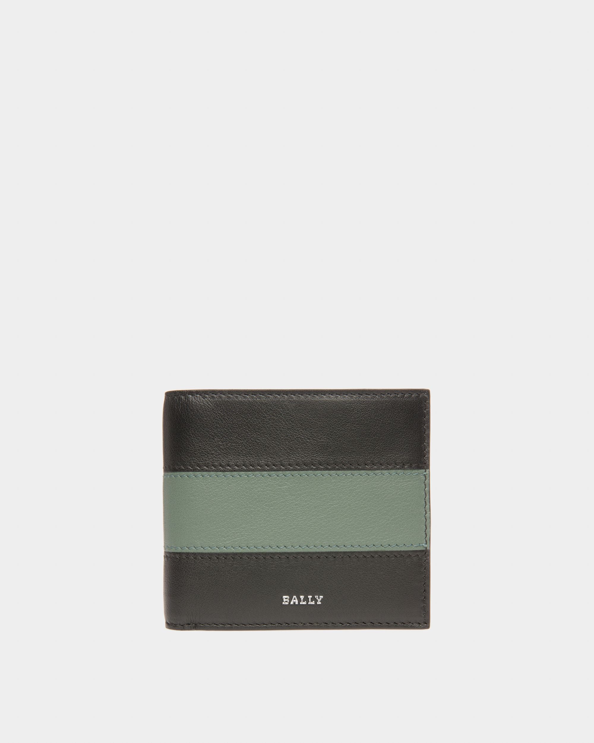 Brasai Ledergeldbörse In Schwarz Und Grün - Herren - Bally - 01