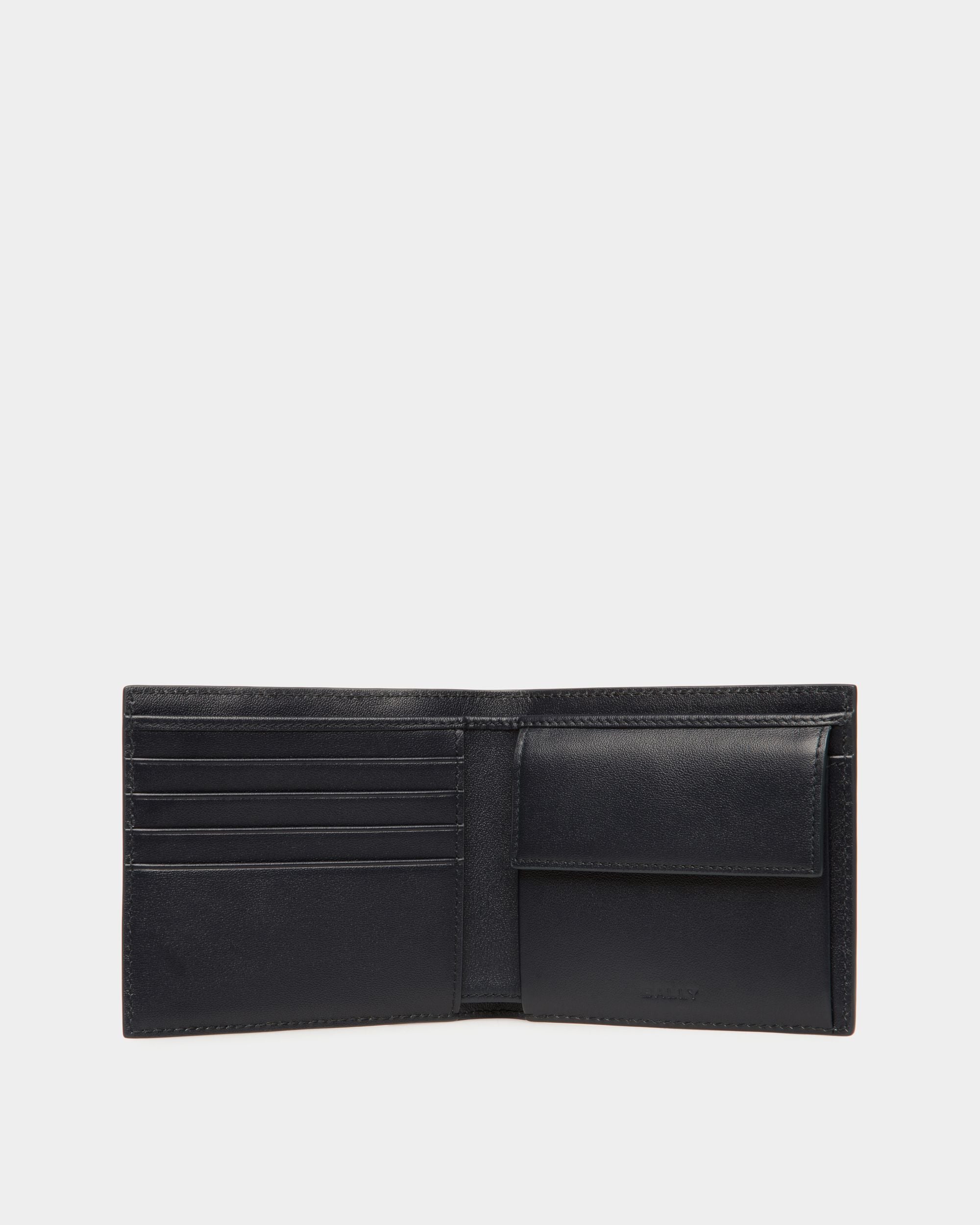 Mythos Zweiteilige Geldbörse Aus Recyceltem Leder In Navy Blue - Herren - Bally - 02