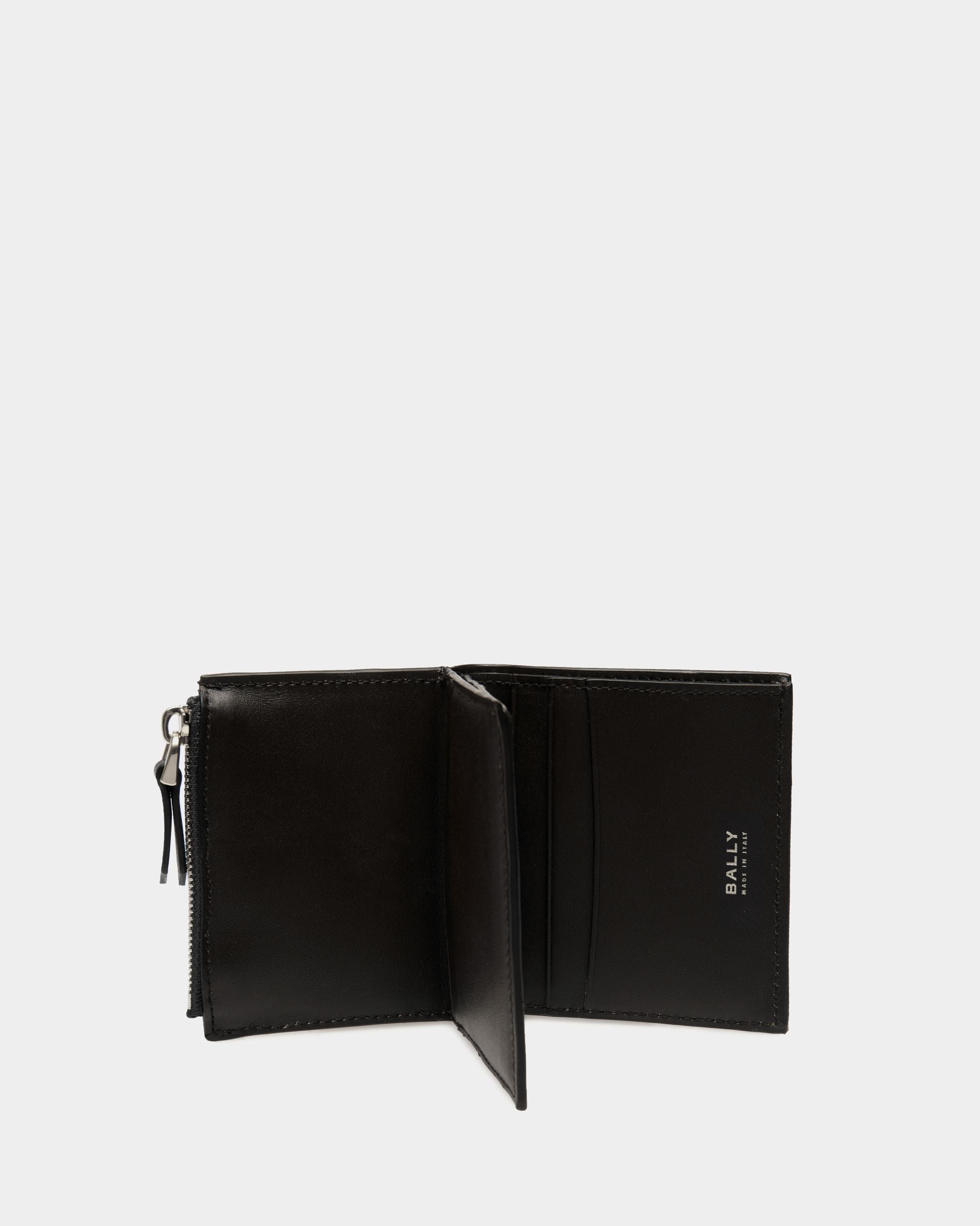 Dreiteilige Deco Geldbörse Aus Schwarzem Leder - Herren - Bally - 02