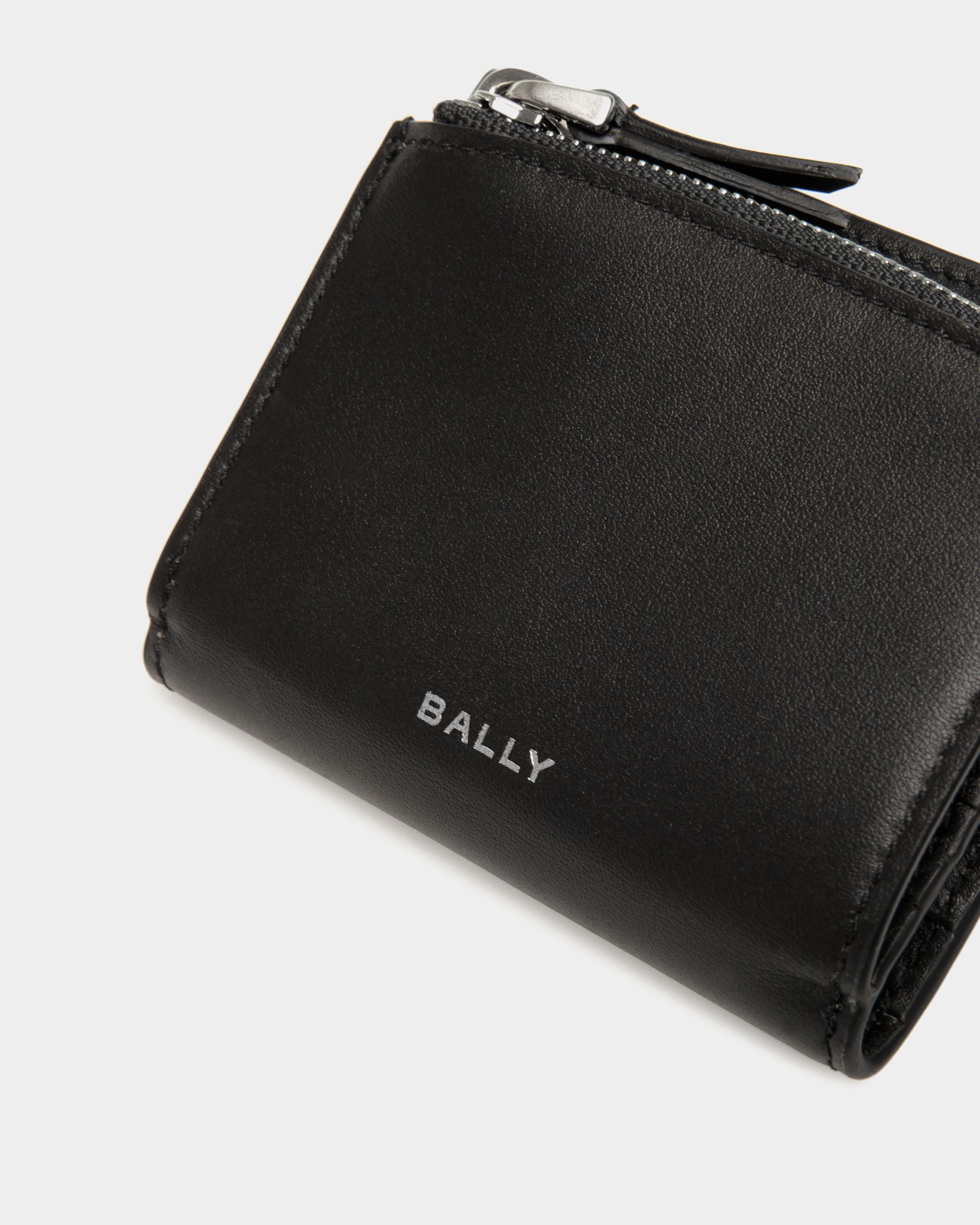 Dreiteilige Deco Geldbörse Aus Schwarzem Leder - Herren - Bally - 03