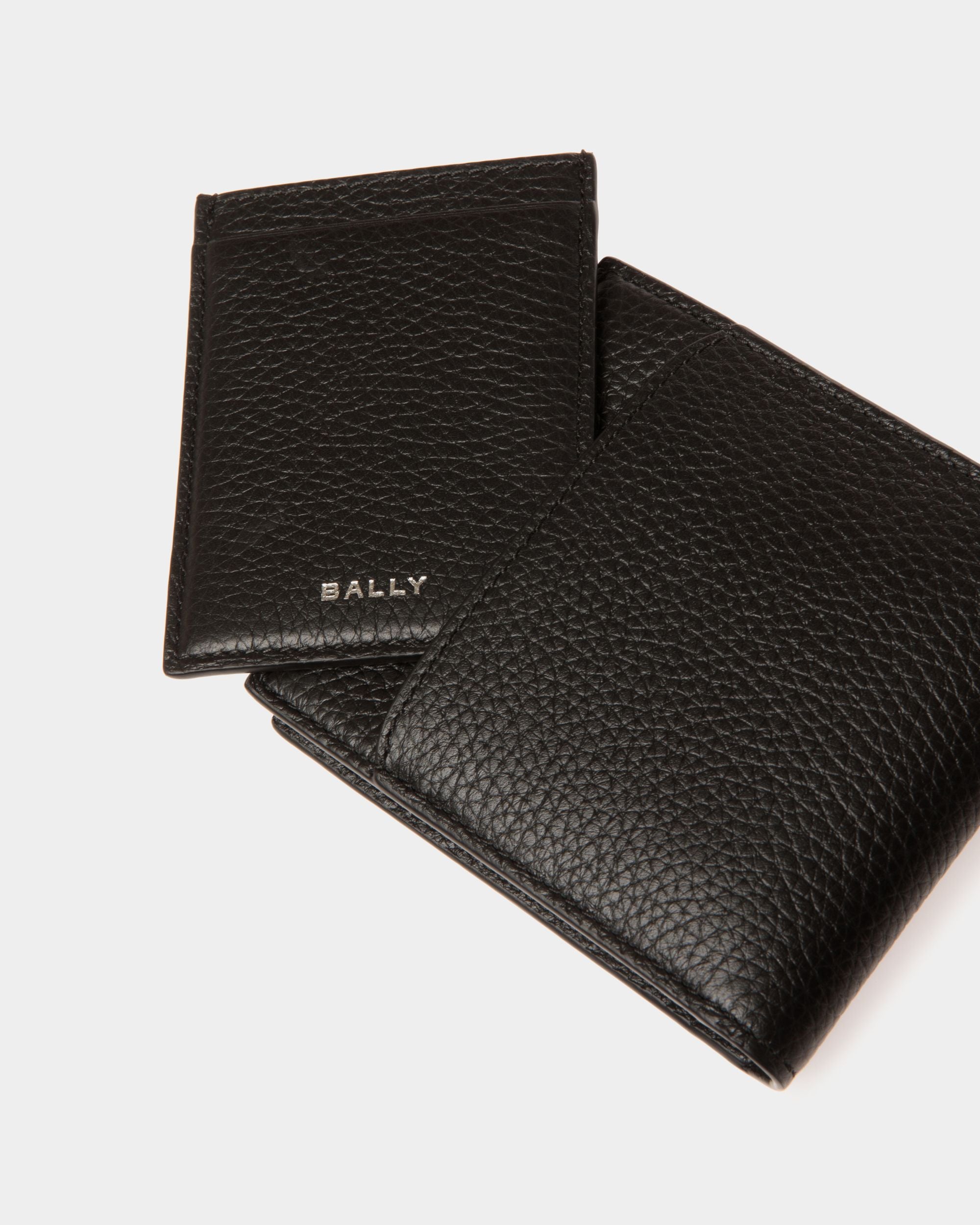 Zweiteilige Oeden Geldbörse Aus Schwarzem Leder - Herren - Bally - 04