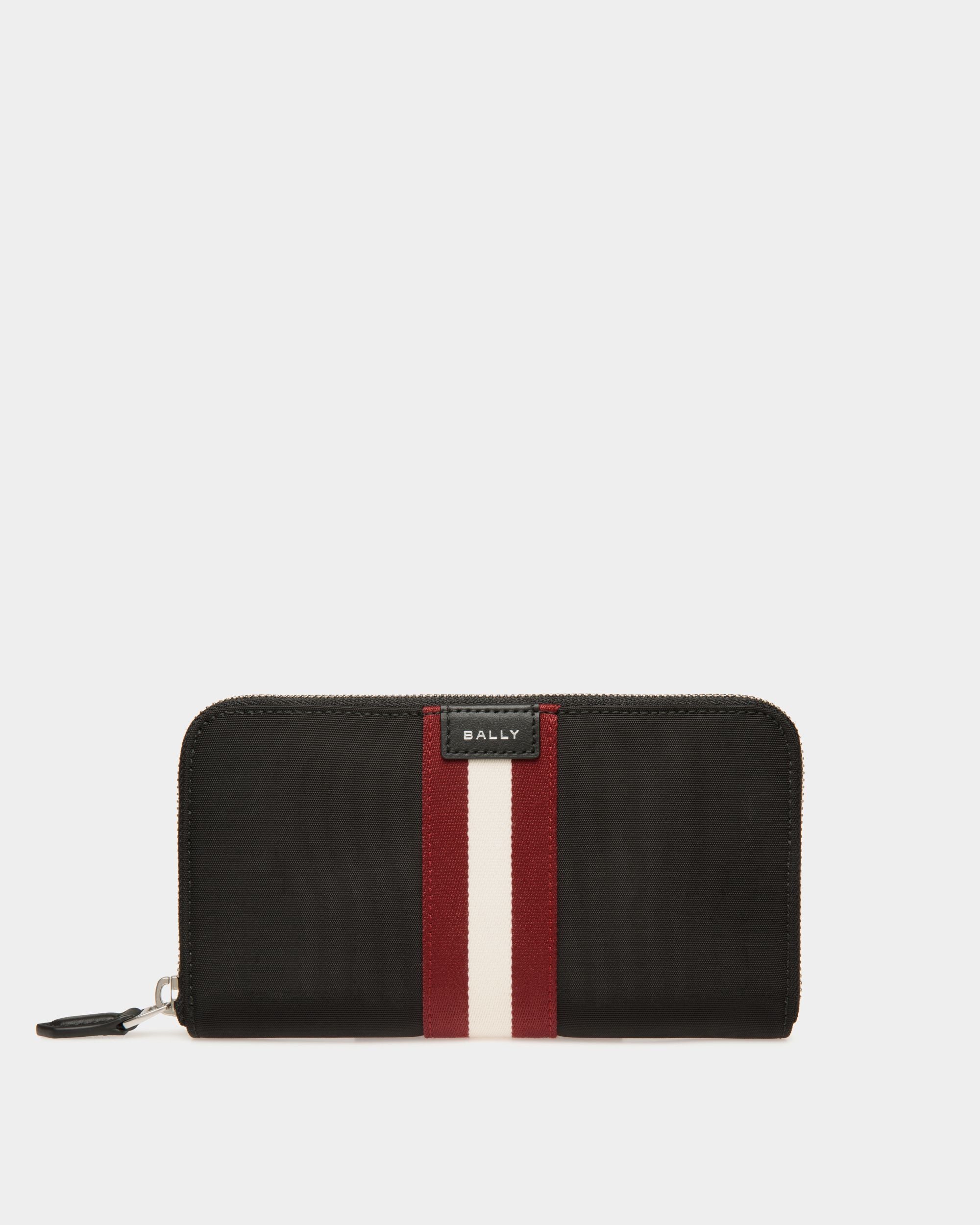 Code Geldbörse Mit Umlaufendem Reißverschluss Aus Schwarzem Nylon - Herren - Bally - 01
