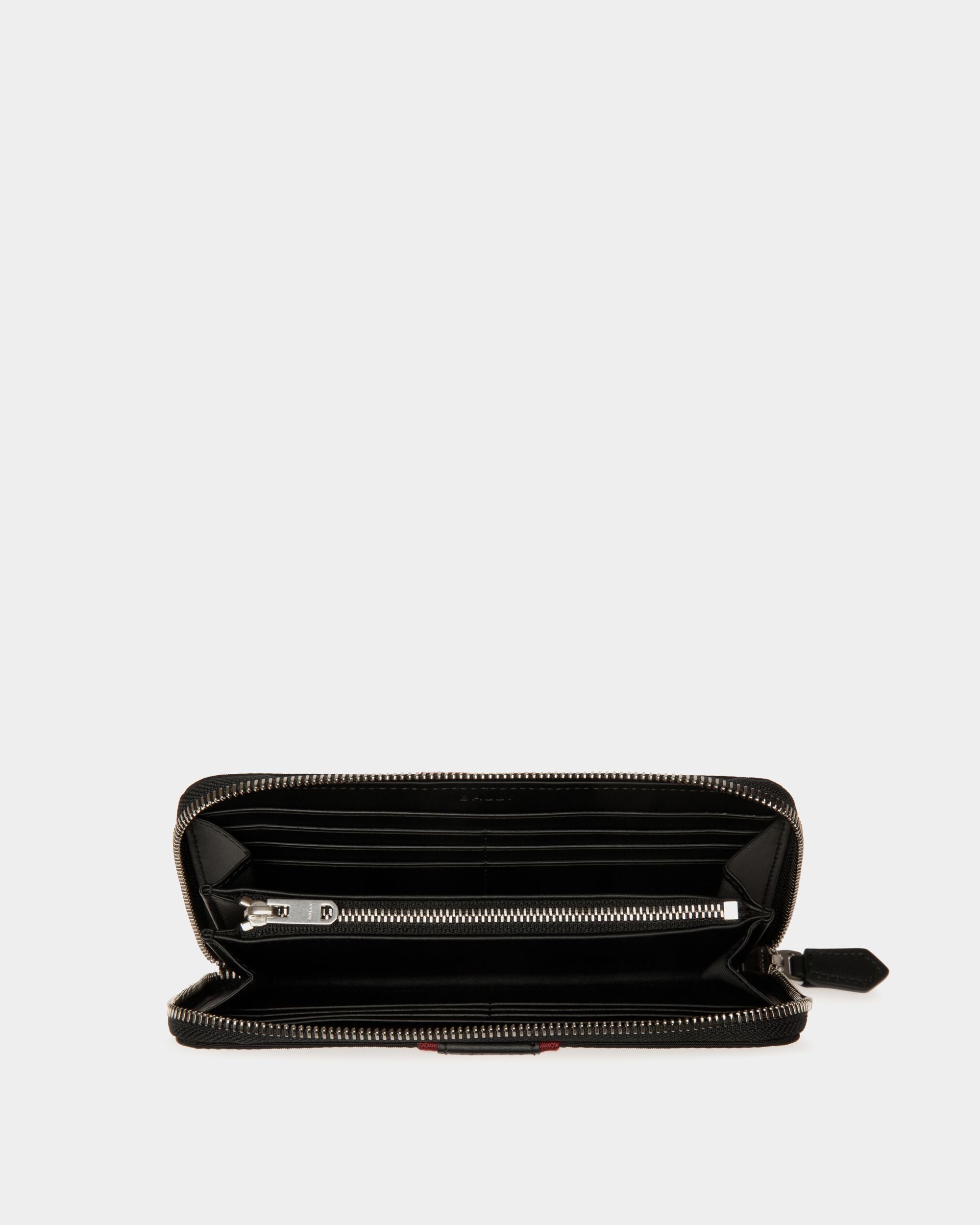 Code Geldbörse Mit Umlaufendem Reißverschluss Aus Schwarzem Nylon - Herren - Bally - 03