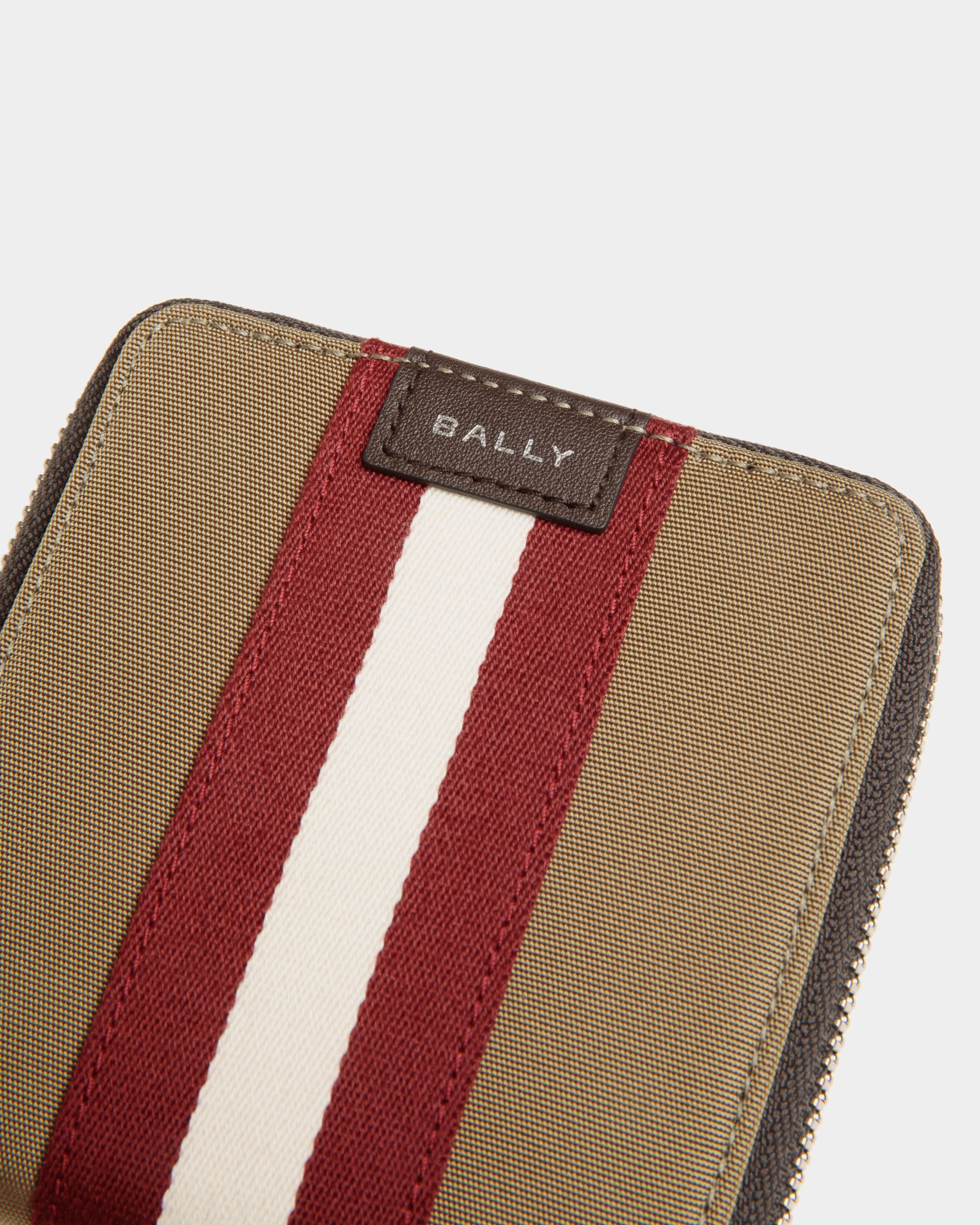 Zweiteilige Code Geldbörse Aus Nylon In Camel - Herren - Bally - 04