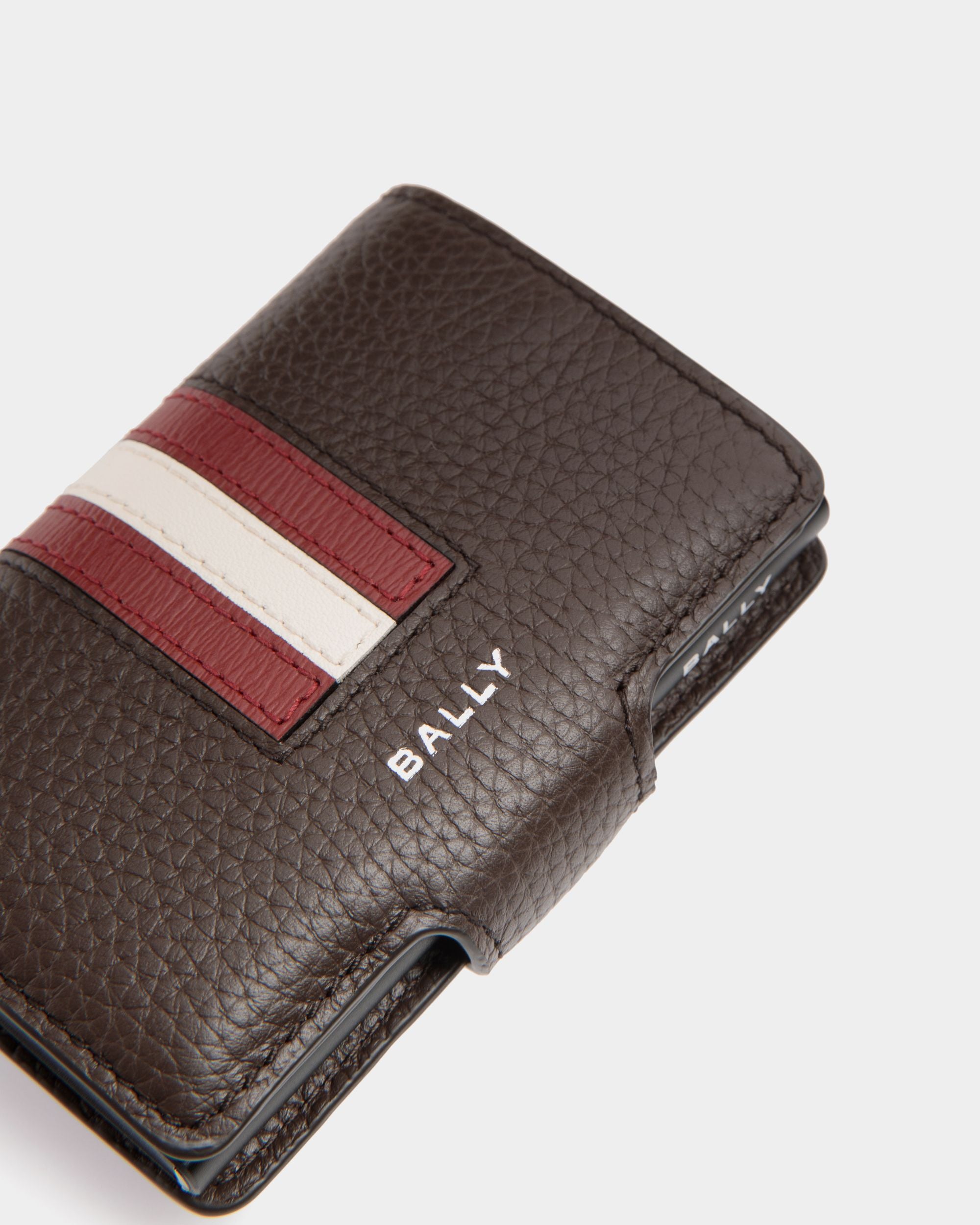 Ribbon Smart Wallet Aus Leder In Ebenholz - Herren - Bally - 03
