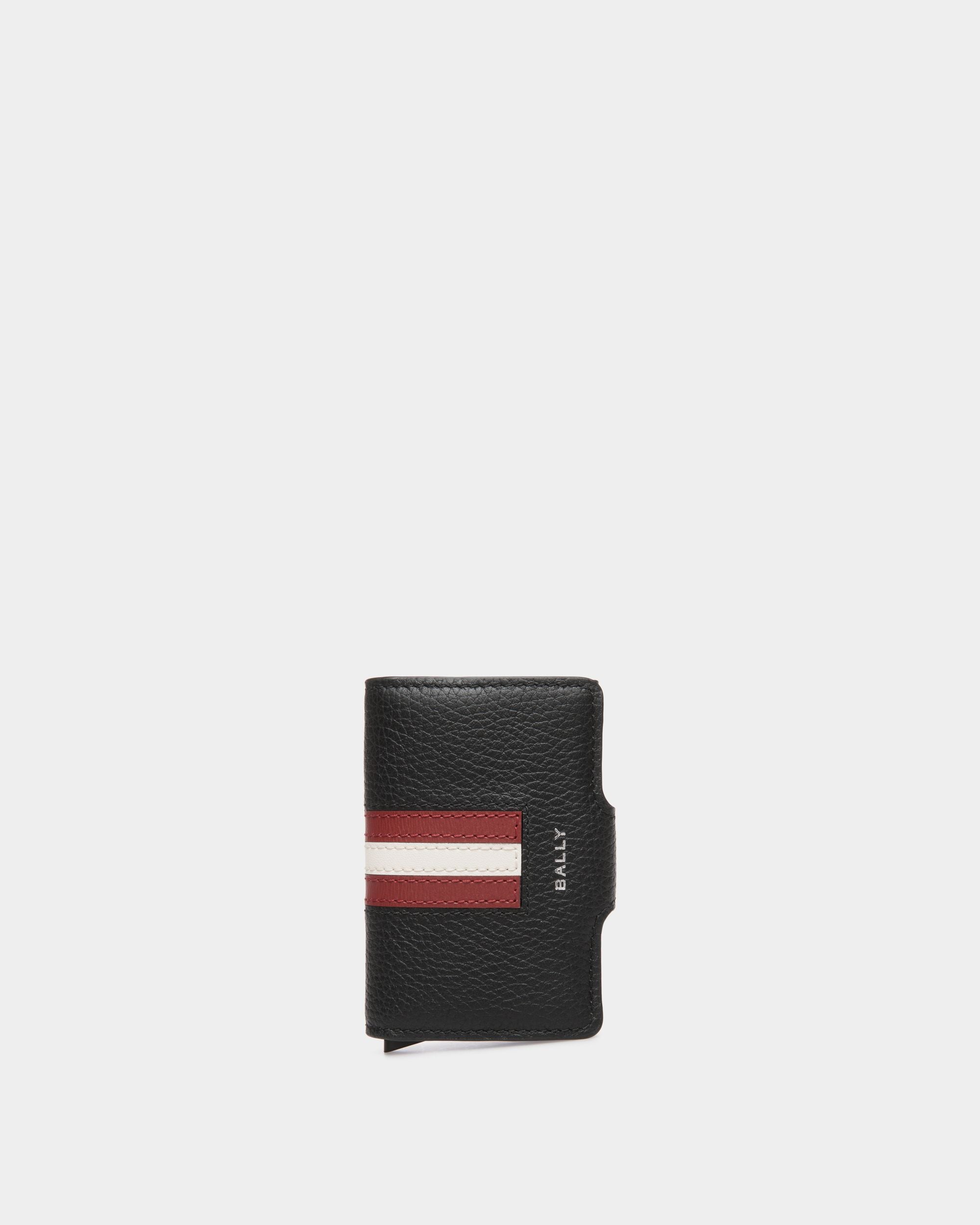 Ribbon Smart Wallet Aus Schwarzem Leder - Herren - Bally - 01