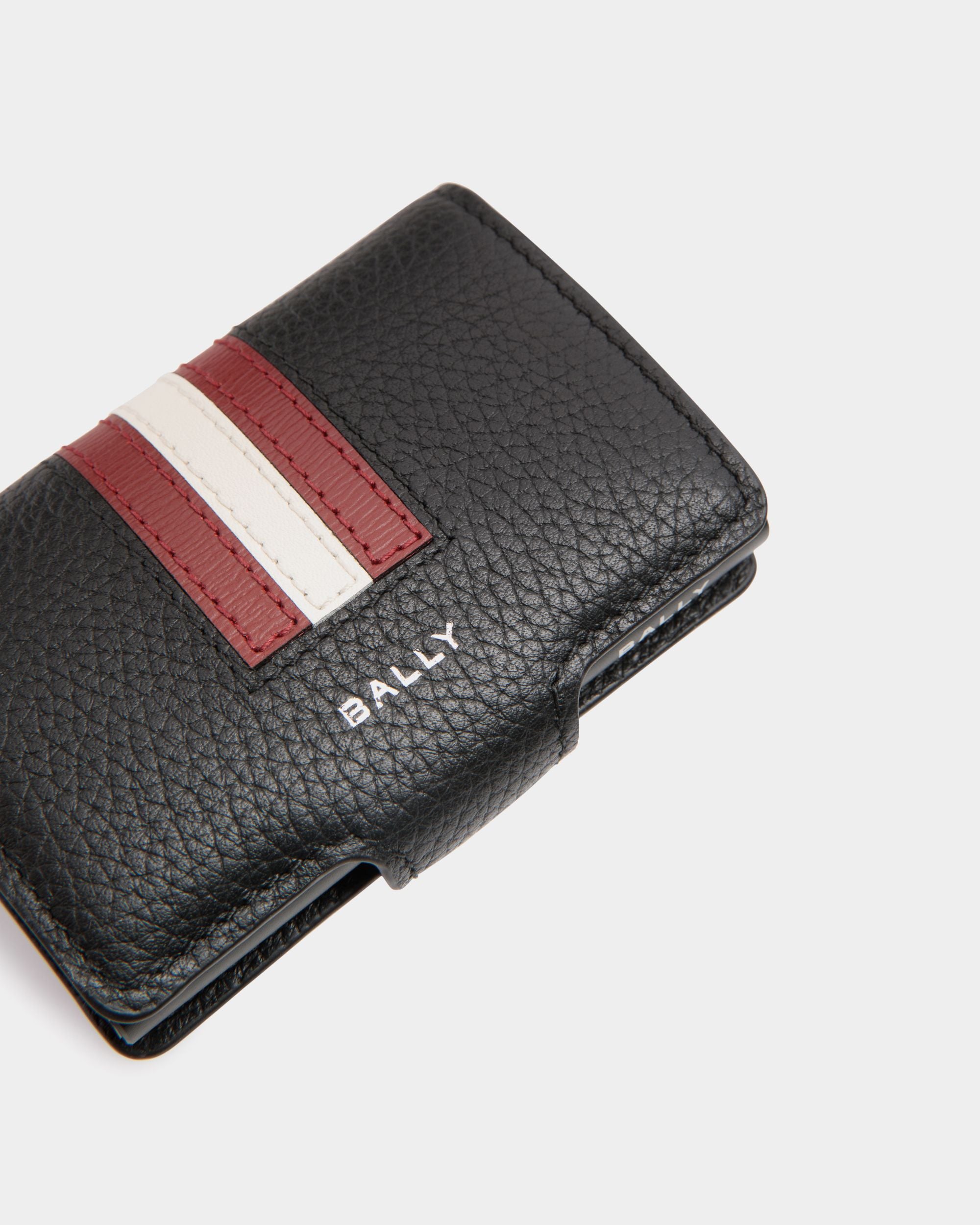 Ribbon Smart Wallet Aus Schwarzem Leder - Herren - Bally - 04