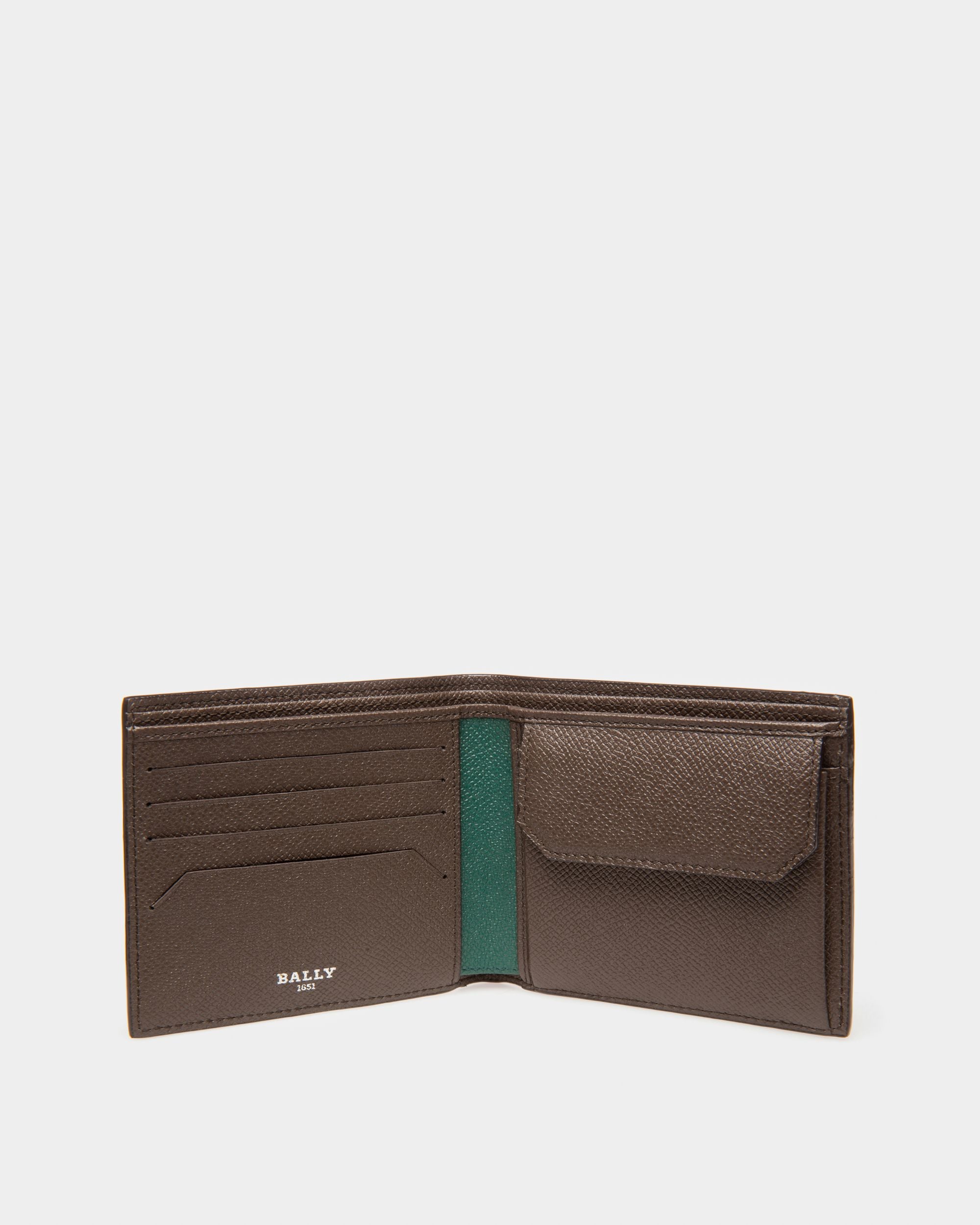 Bribel Brieftasche Aus Militärgrünem Leder Mit Münzfach - Herren - Bally - 03