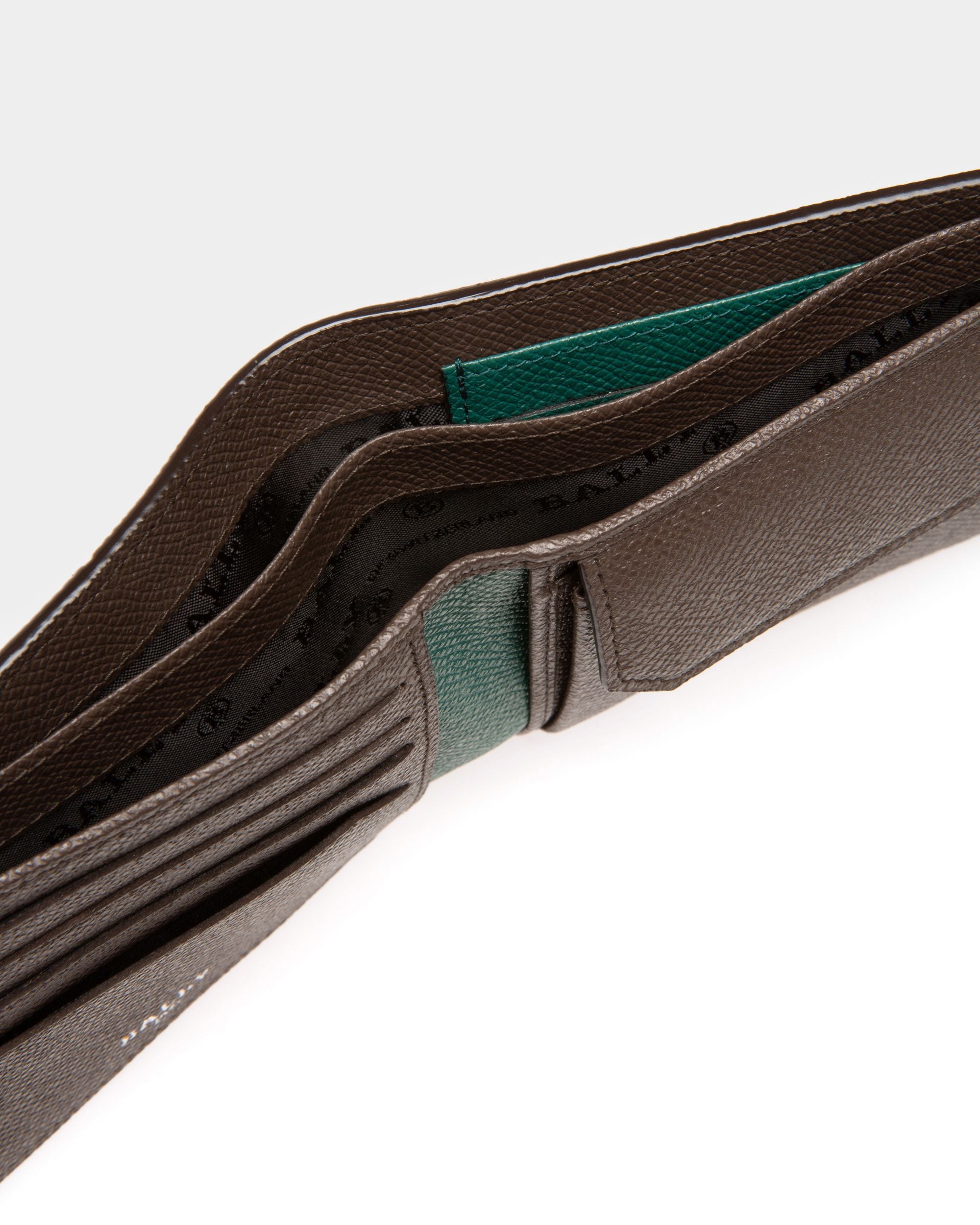 Bribel Brieftasche Aus Militärgrünem Leder Mit Münzfach - Herren - Bally - 04