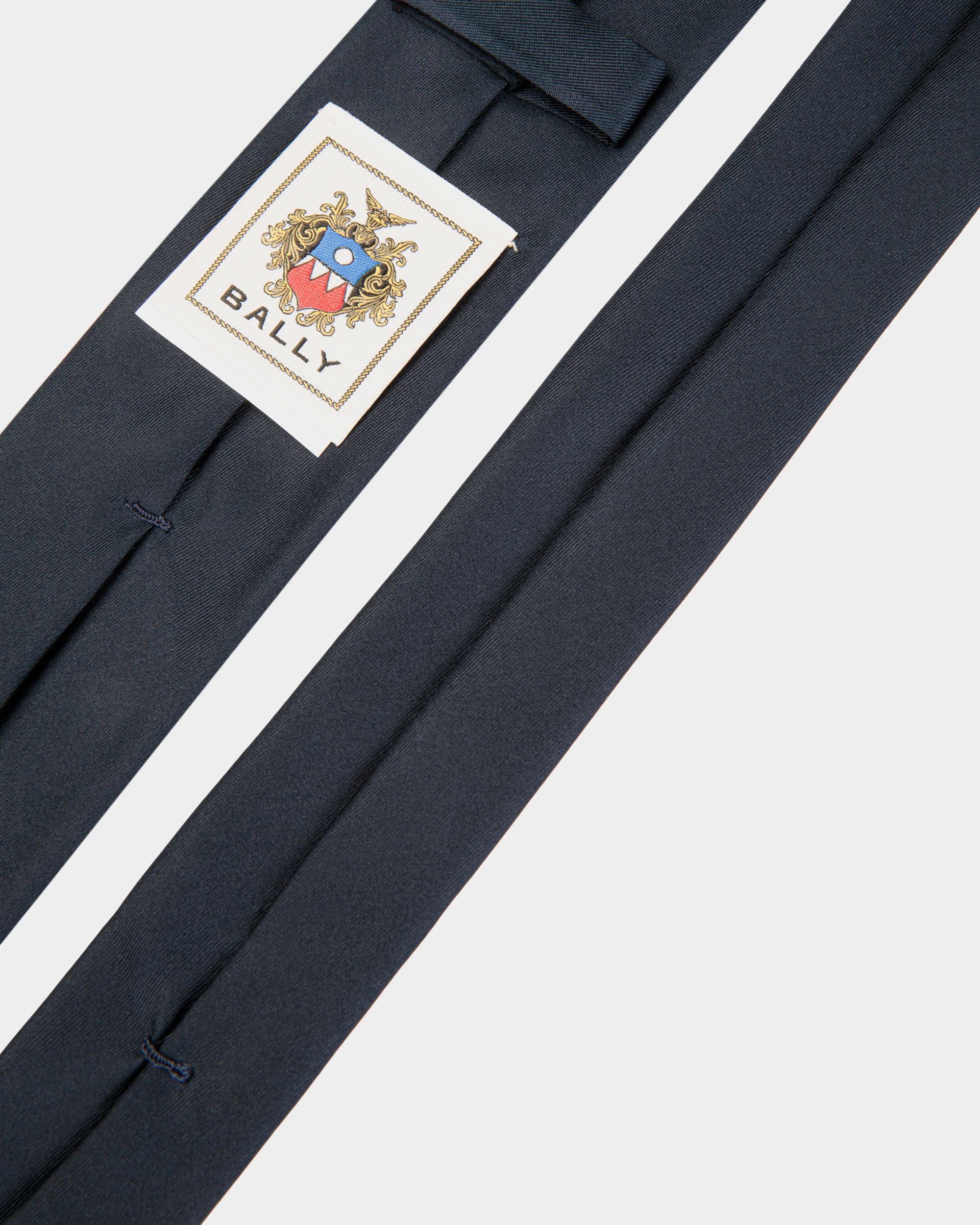 Krawatte Aus Seide In Navy Blue Aus Der Adrien Brody Travel-Kollektion - Herren - Bally - 02