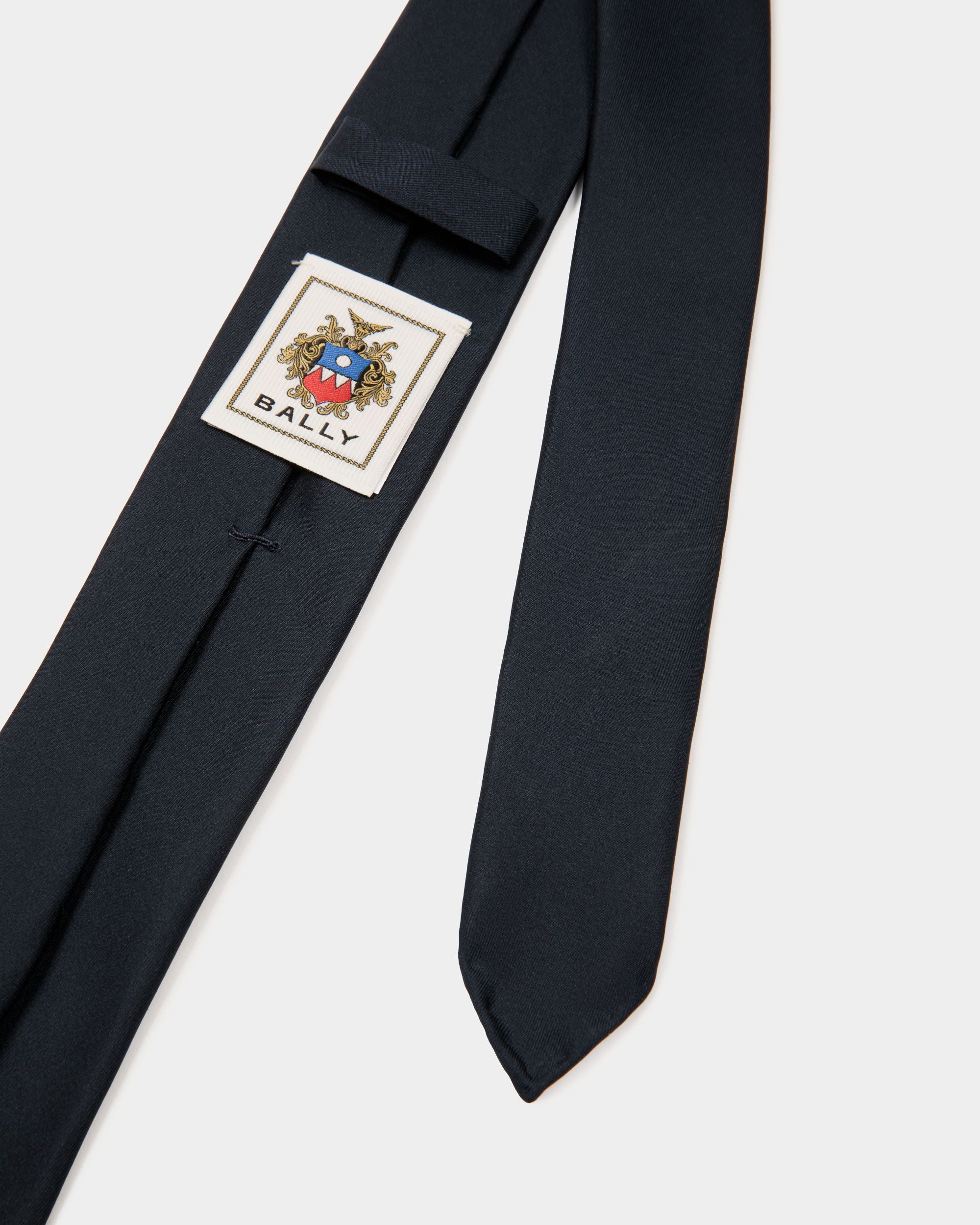 Krawatte Aus Seide In Navy Blue Aus Der Adrien Brody Travel-Kollektion - Herren - Bally - 03