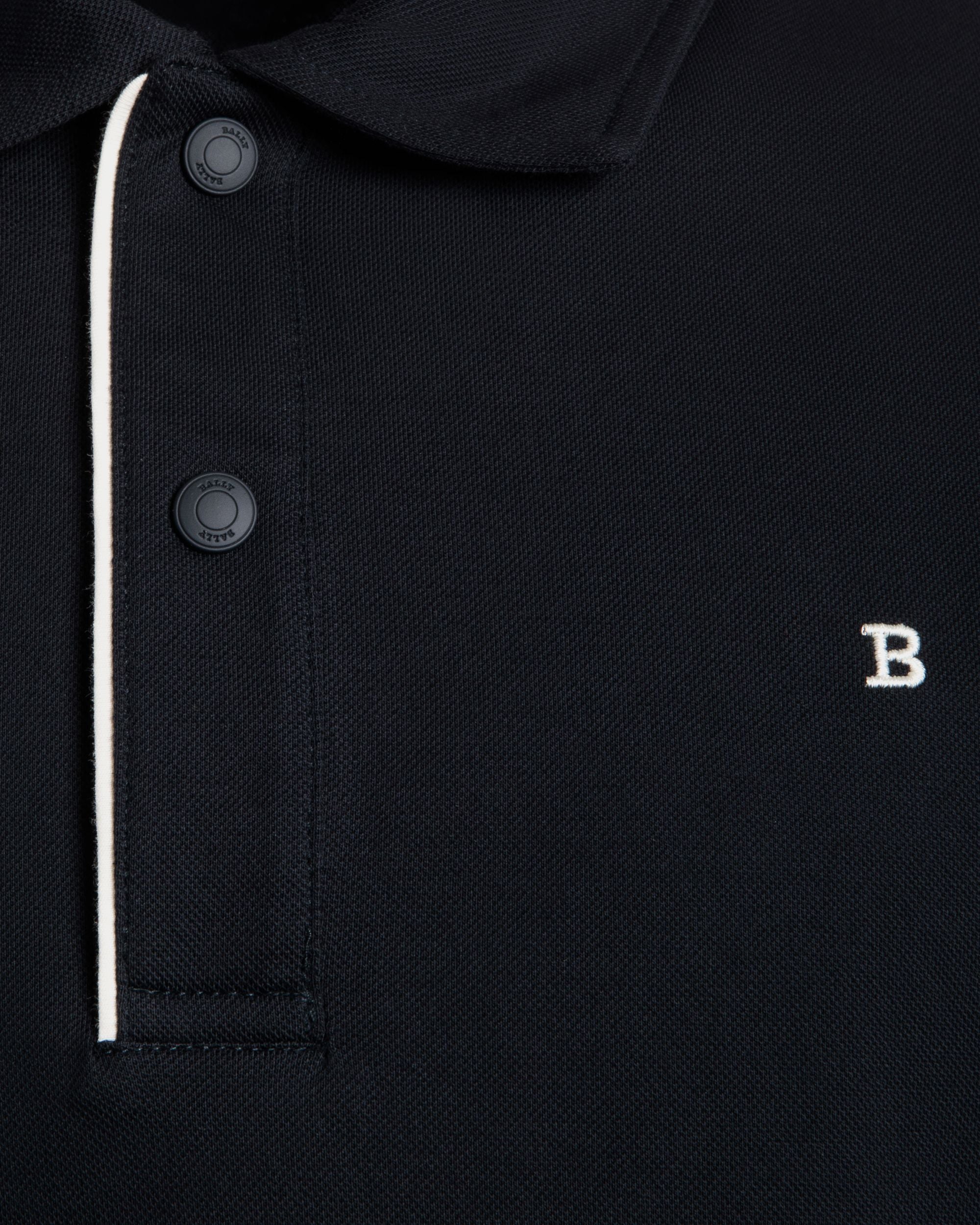Polo In Blue Mix Poly And Cotton - Herren - Bally - 02