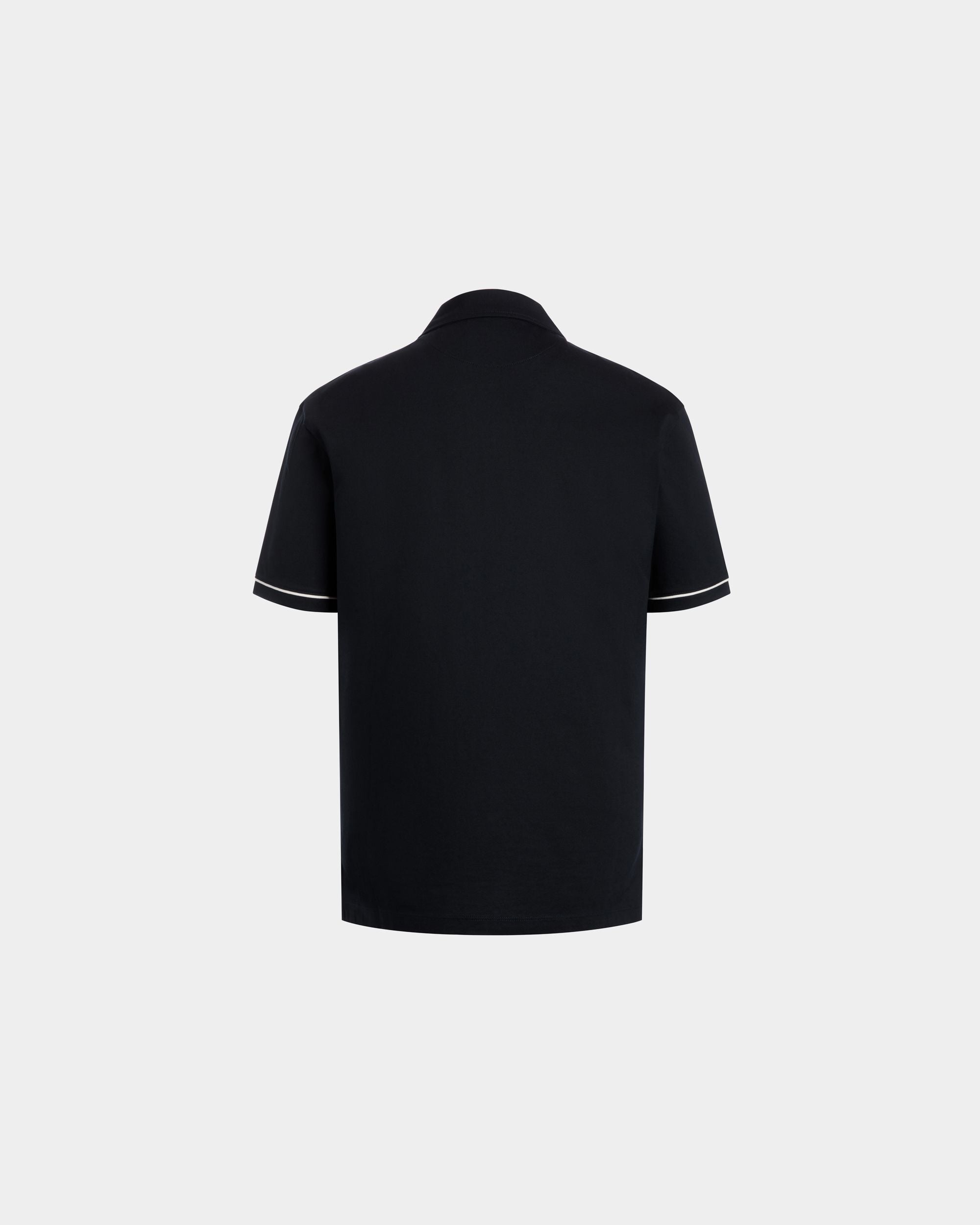 Polo In Blue Mix Poly And Cotton - Herren - Bally - 03