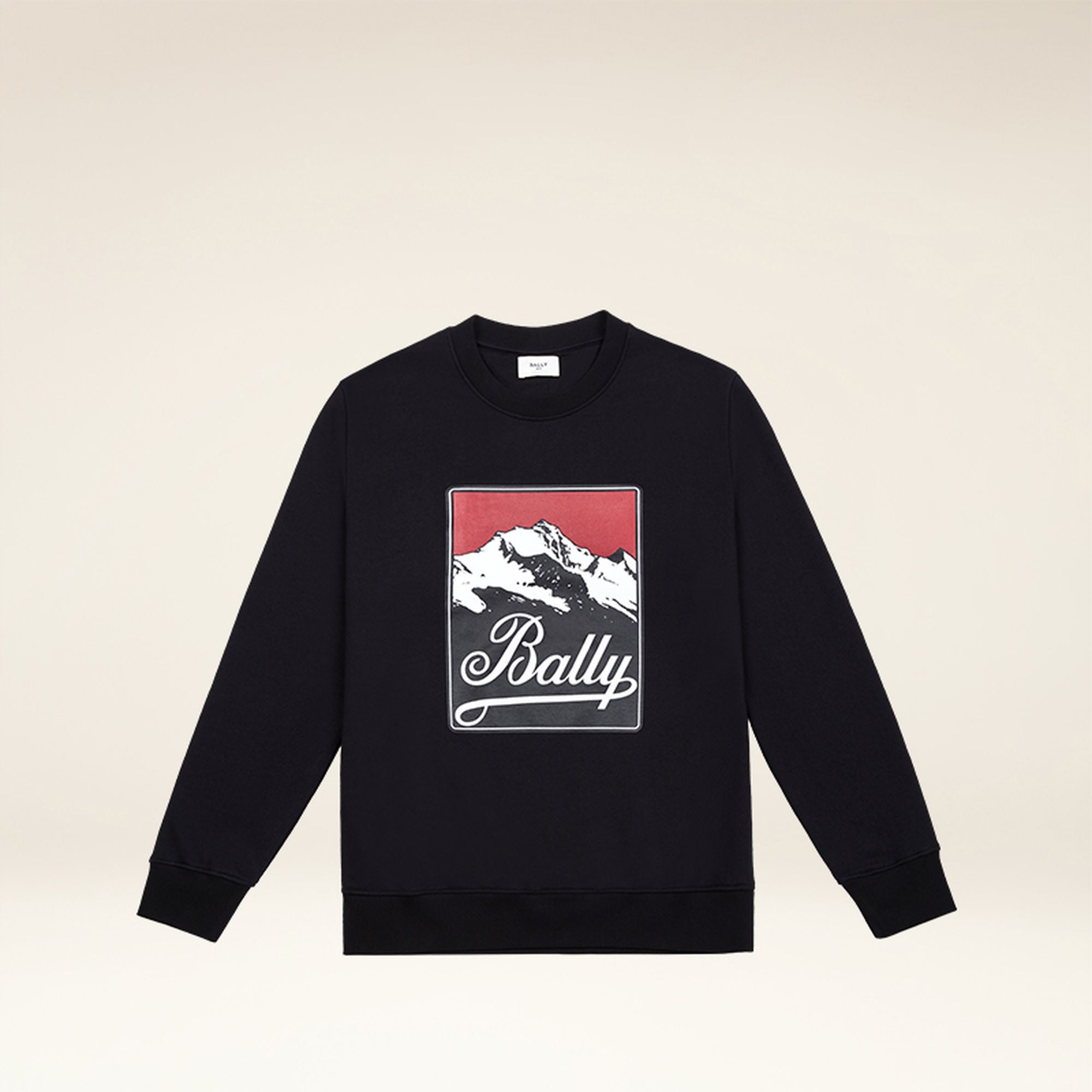 Sweatshirt Aus Schwarzer Baumwolle Mit Bally Print - Herren - Bally - 01