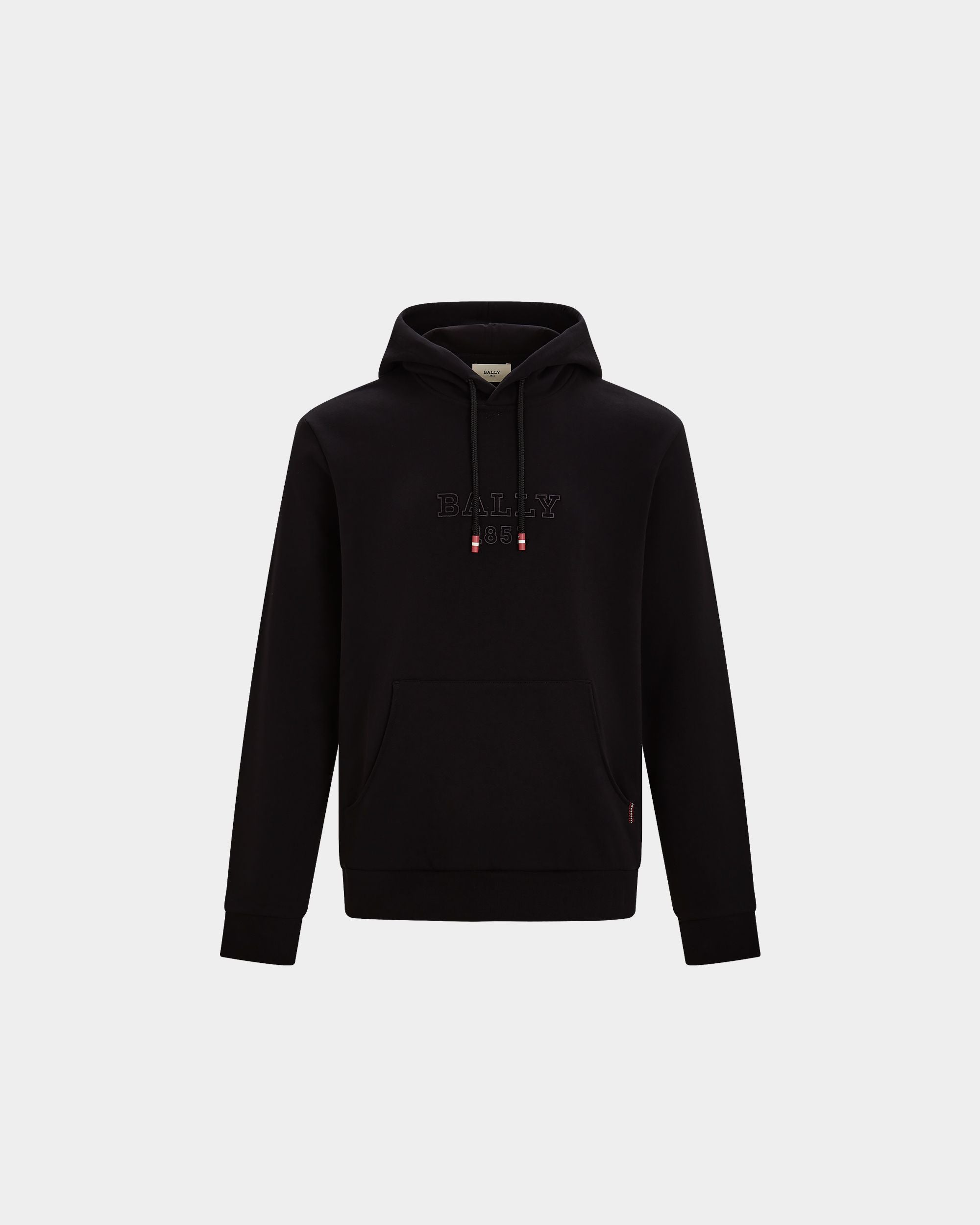 Men's Black Hooded Sweatshirt - Herren - Bally - 01