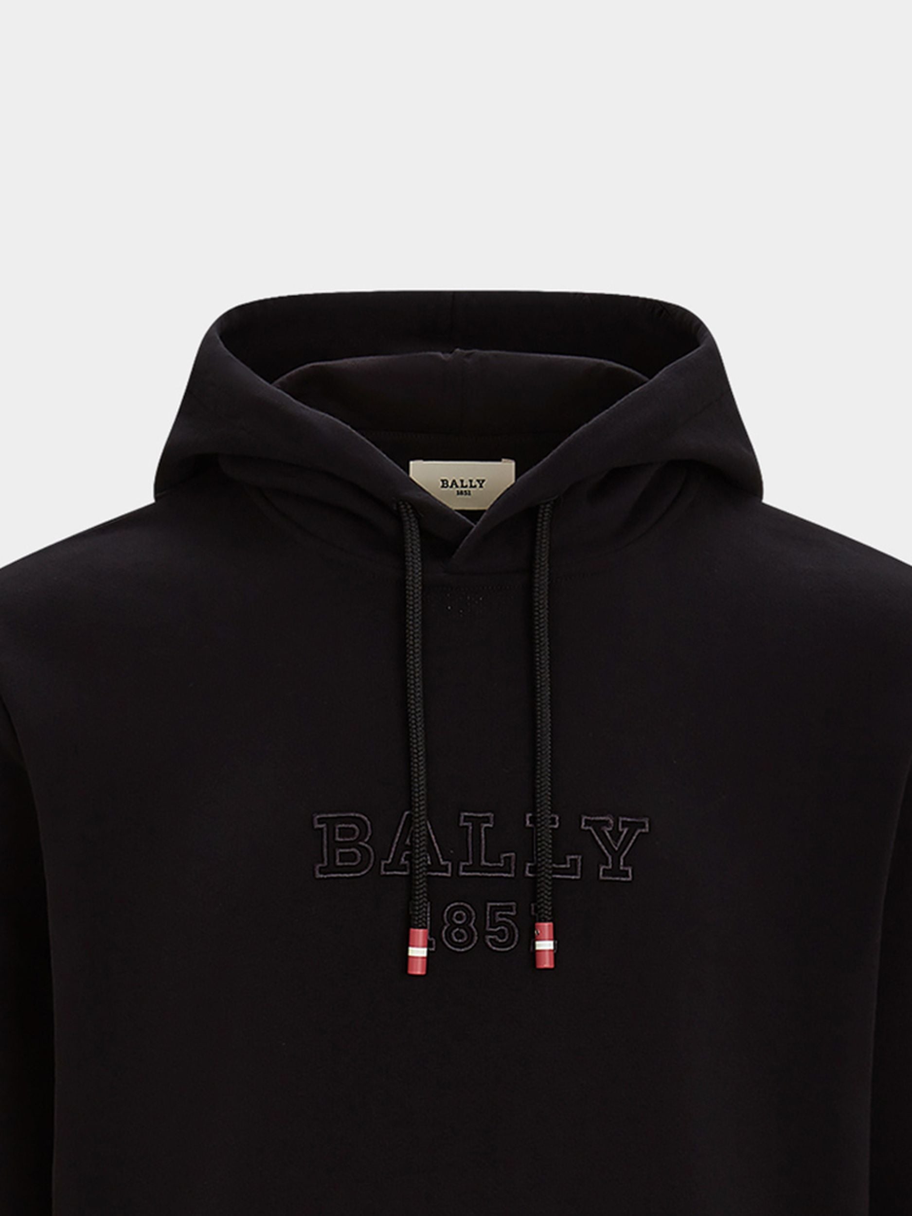 Men's Black Hooded Sweatshirt - Herren - Bally - 03