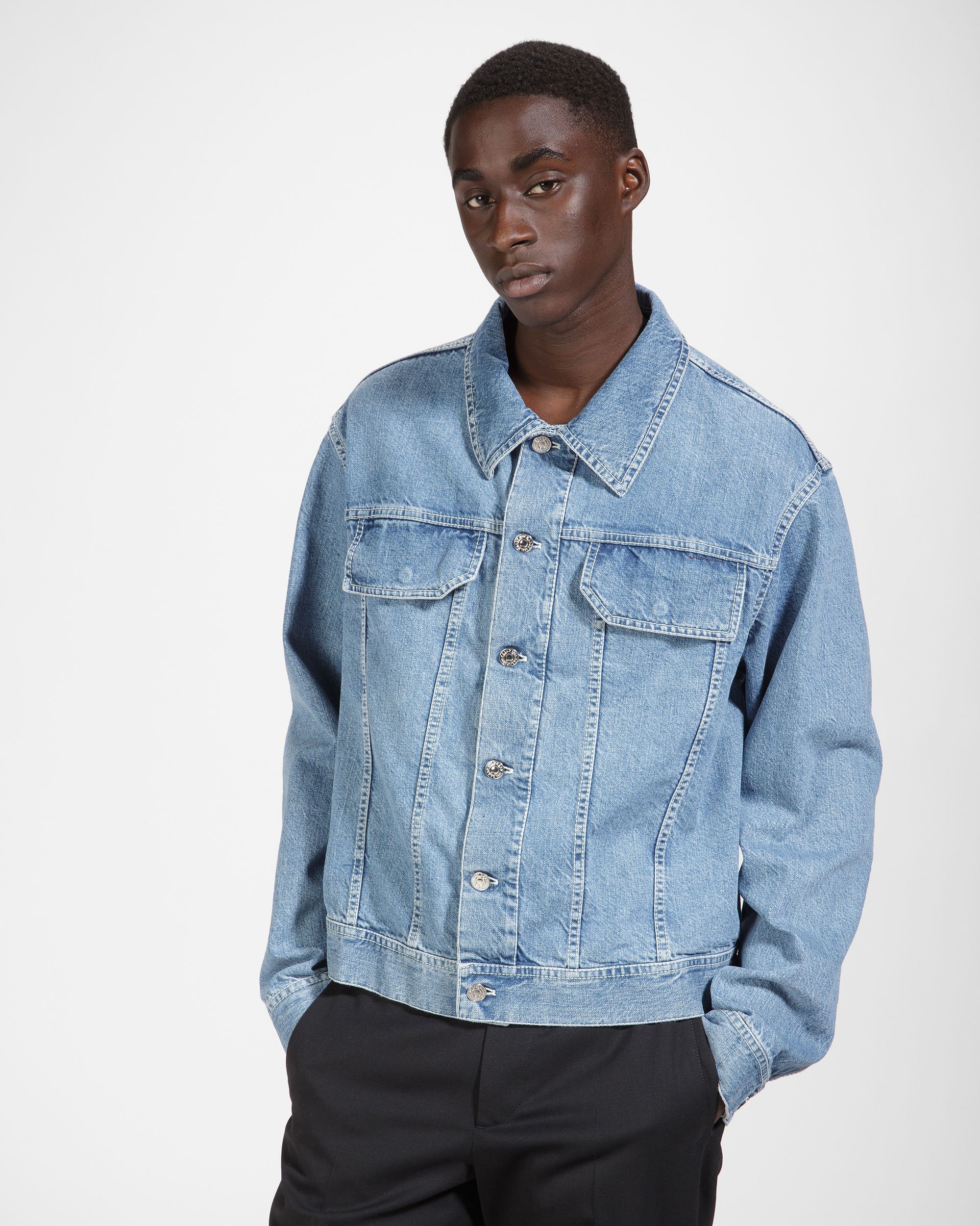 Baumwoll-Denim- Jacke In Hellblau - Herren - Bally - 03