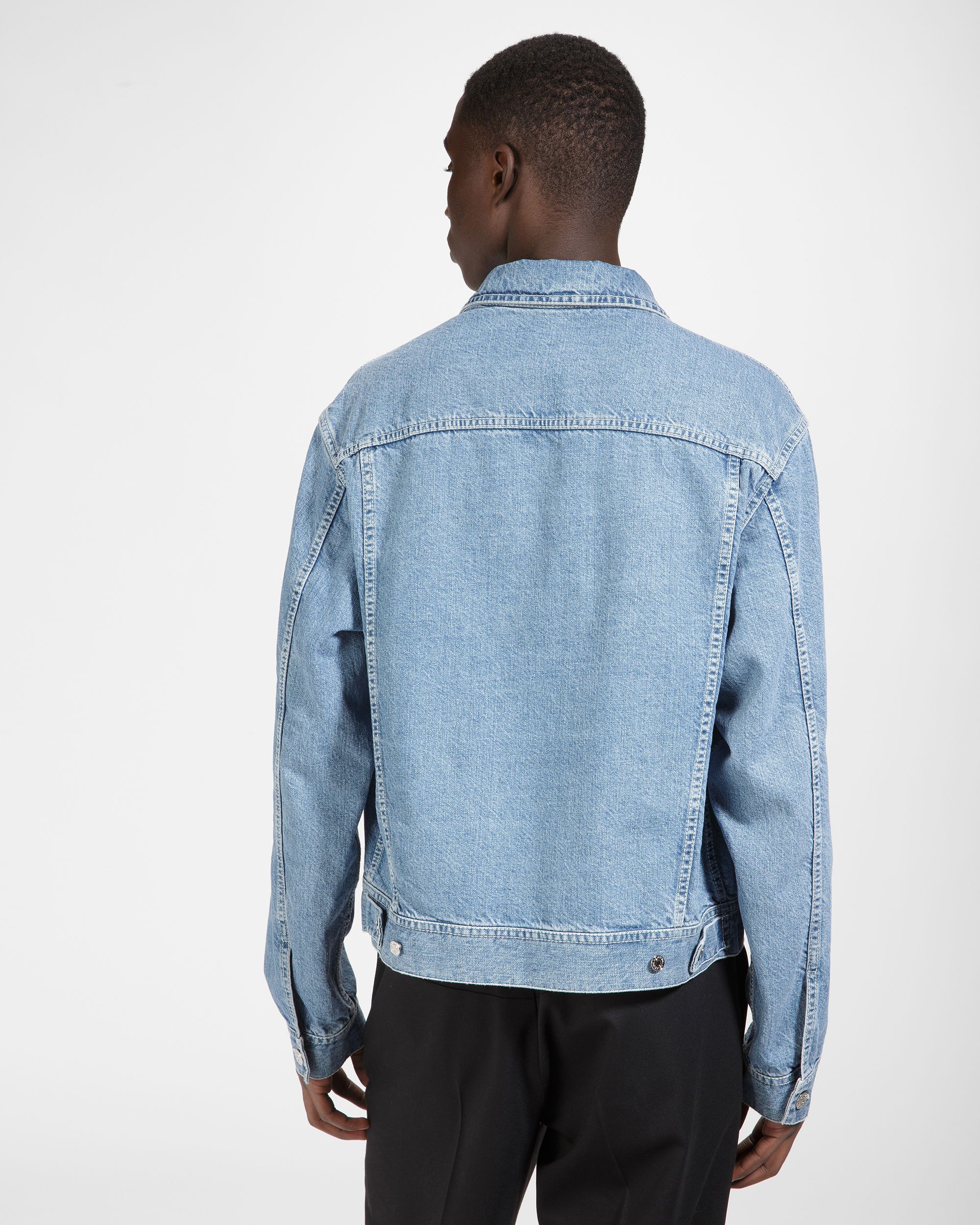 Baumwoll-Denim- Jacke In Hellblau - Herren - Bally - 06