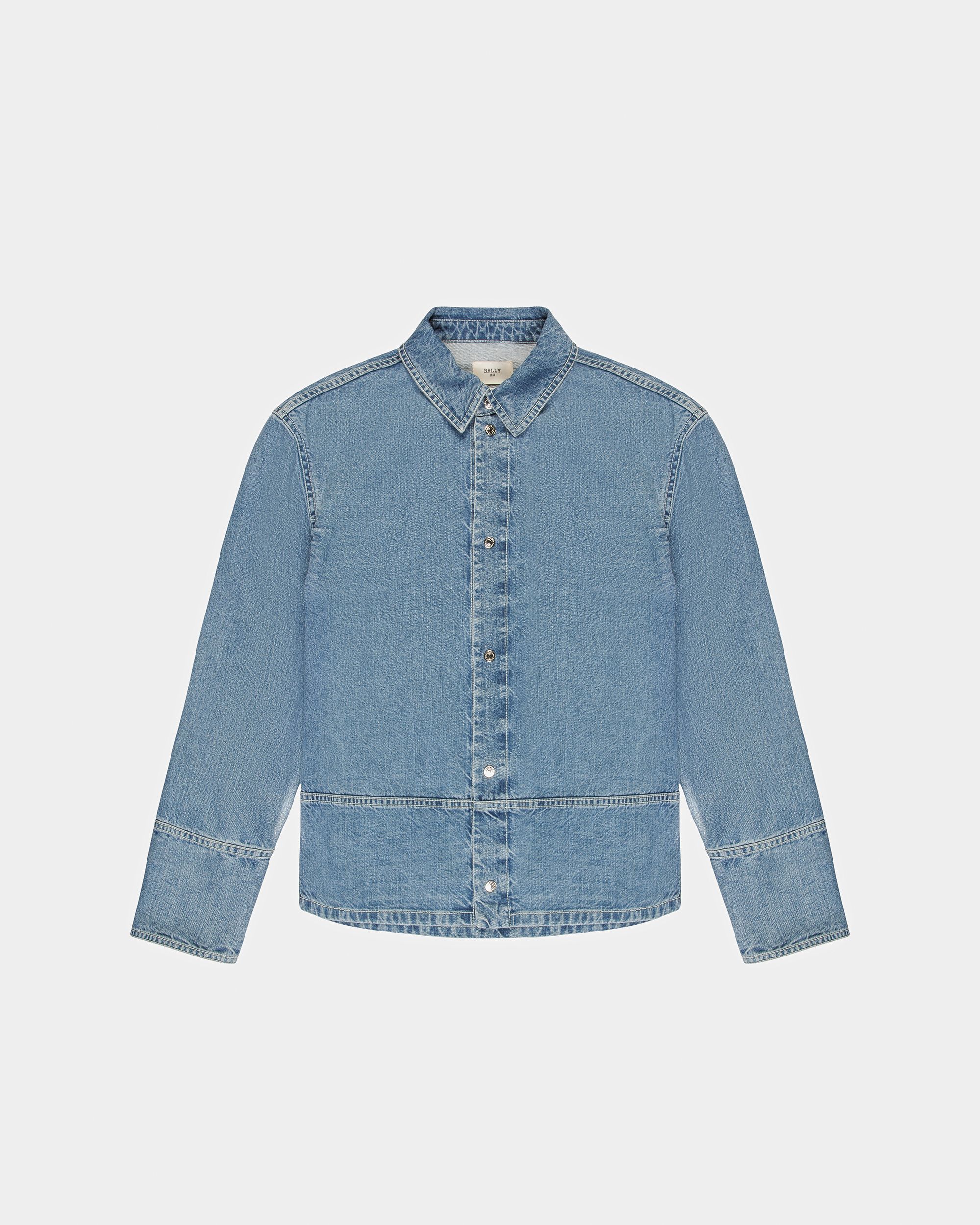 Jeanshemd Hemd Aus Hellblauem Denim - Herren - Bally - 01