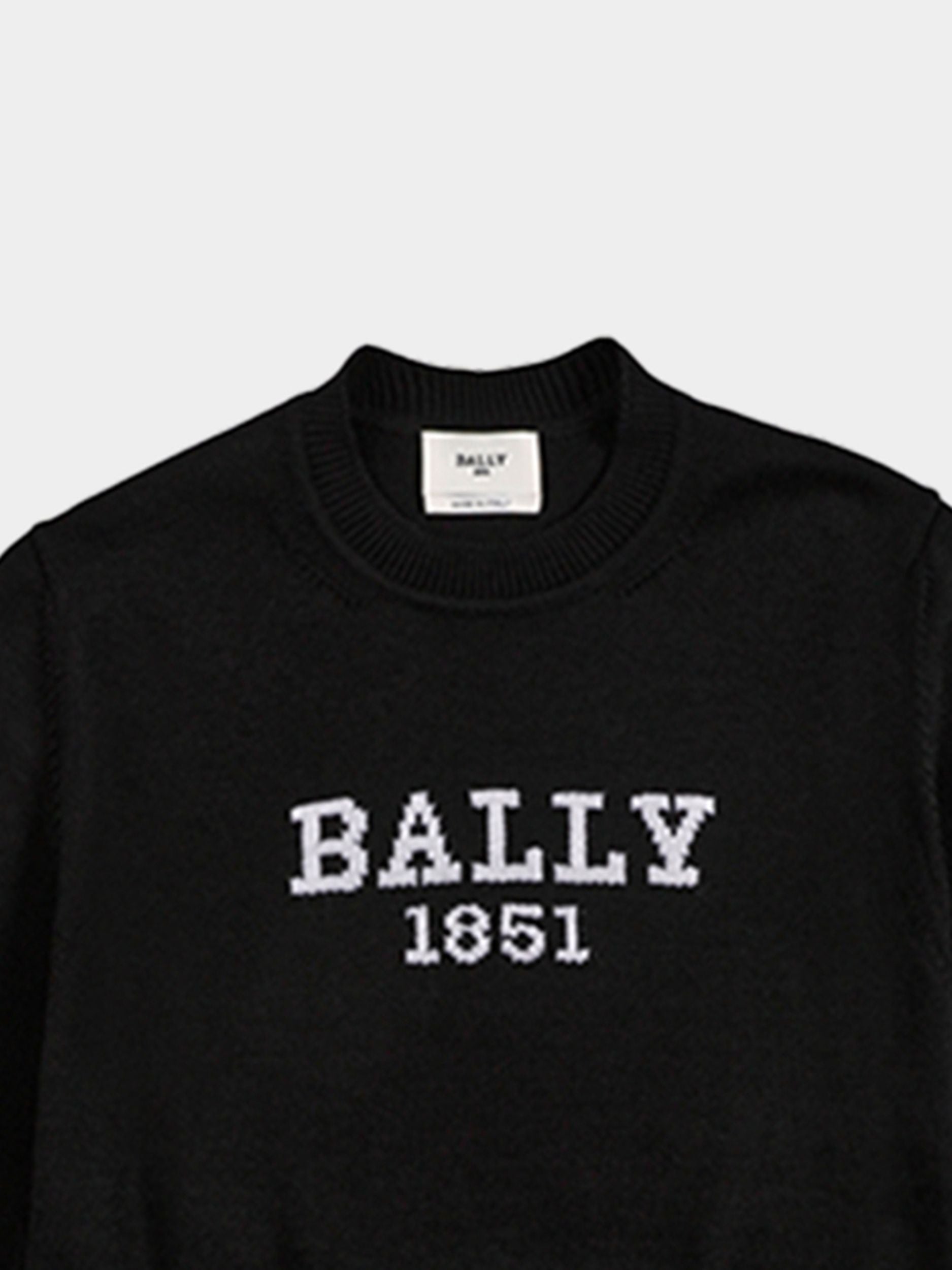 Pullover Aus Wolle In Schwarz - Herren - Bally - 02
