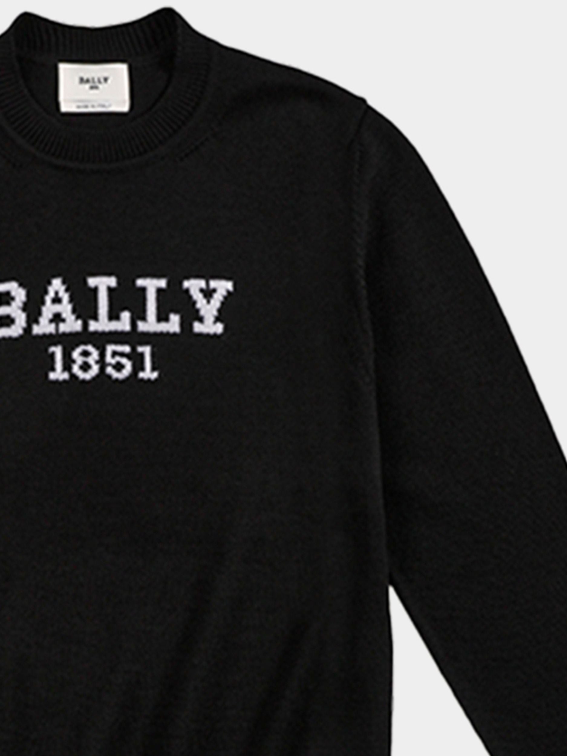 Pullover Aus Wolle In Schwarz - Herren - Bally - 04