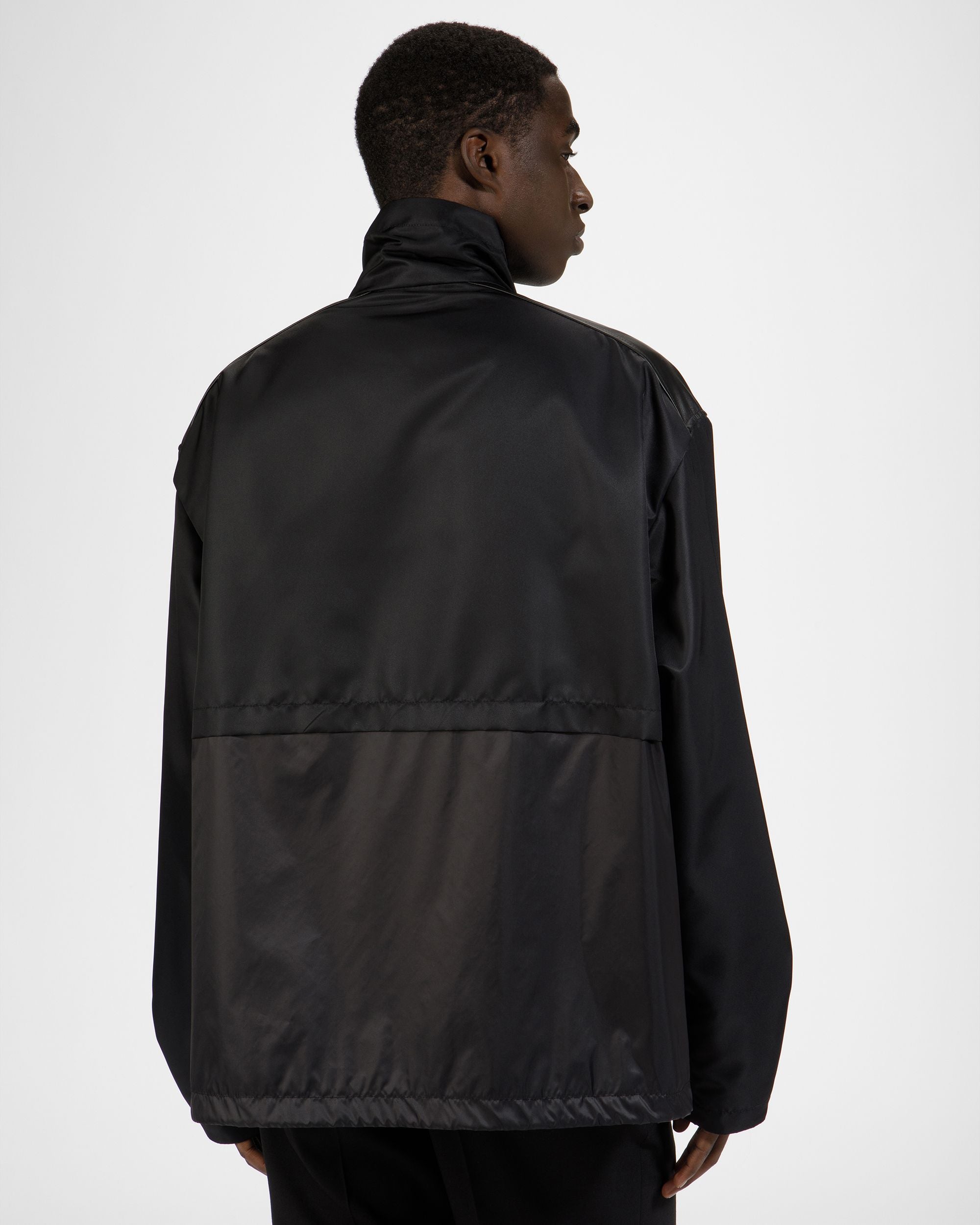 Schwarze Bomberjacke Aus Textil Im Blousonstil - Herren - Bally - 02