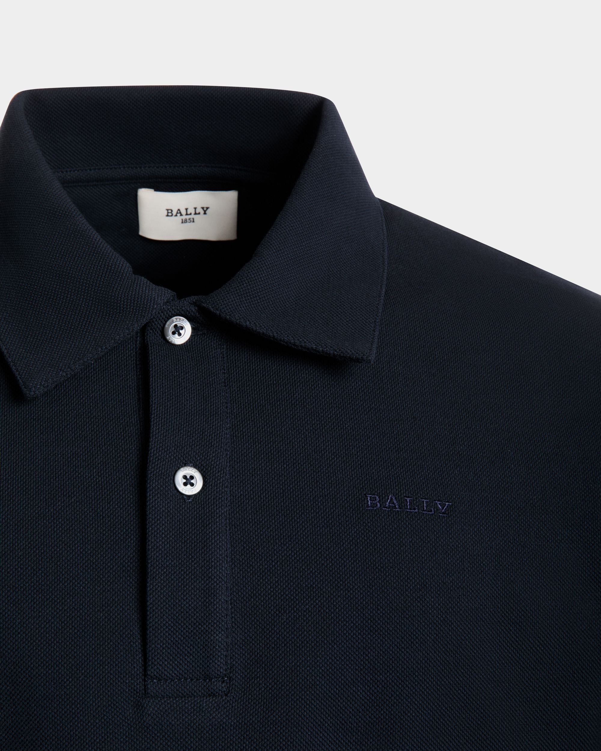 Polo In Blue Cotton - Herren - Bally - 02