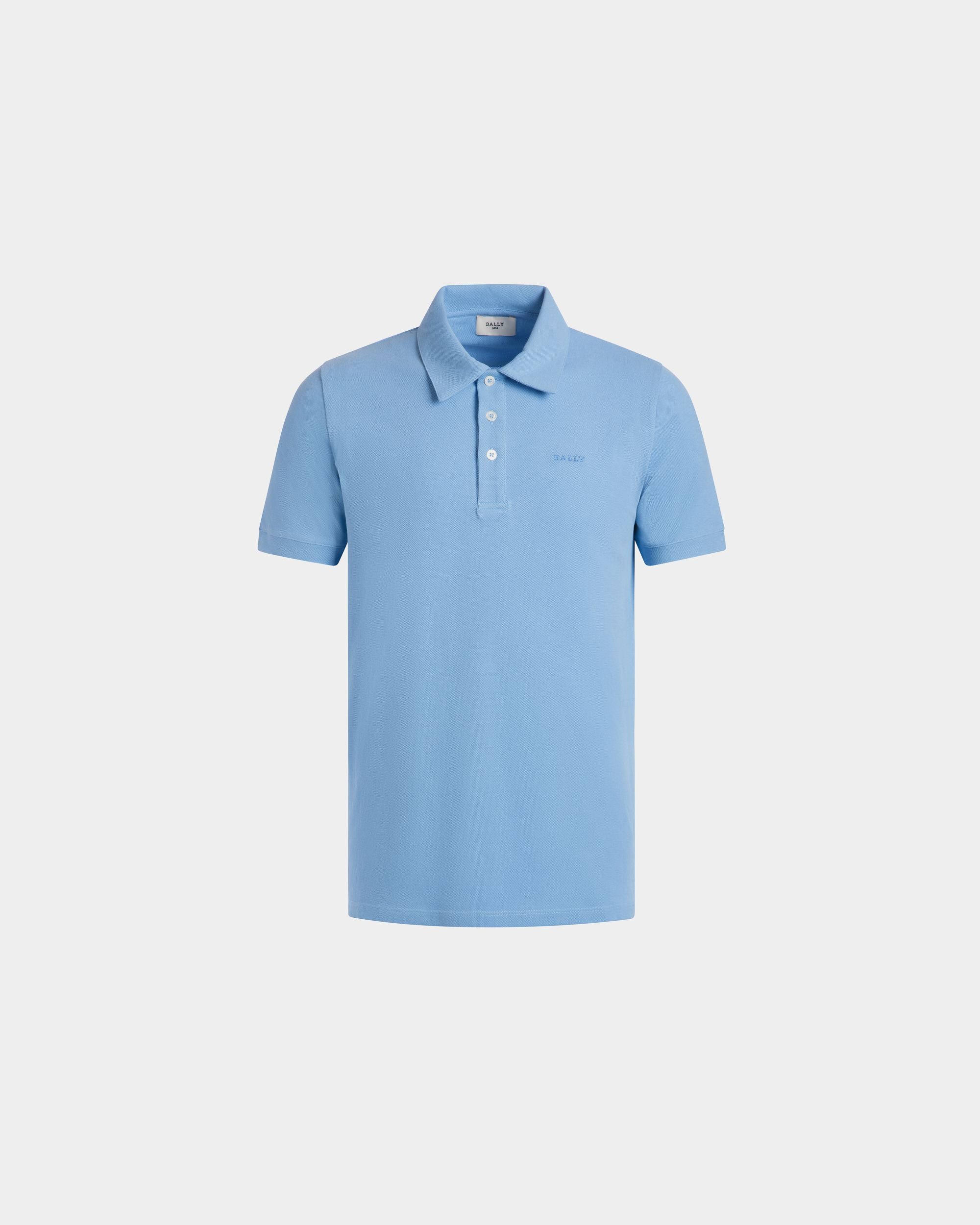 Poloshirt Aus Blauer Piqué-Baumwolle - Herren - Bally - 01