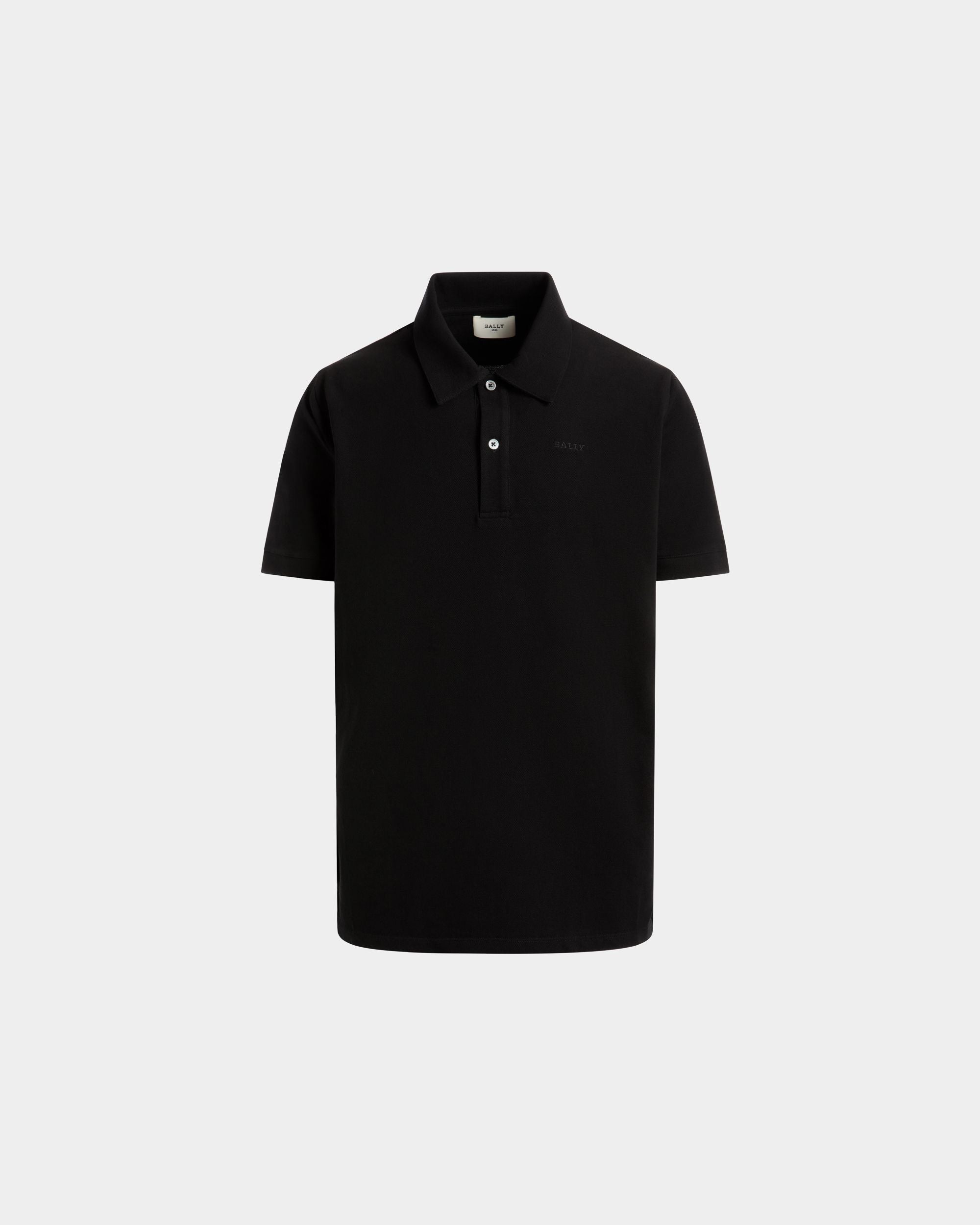 Polo In Black Cotton - Herren - Bally - 01