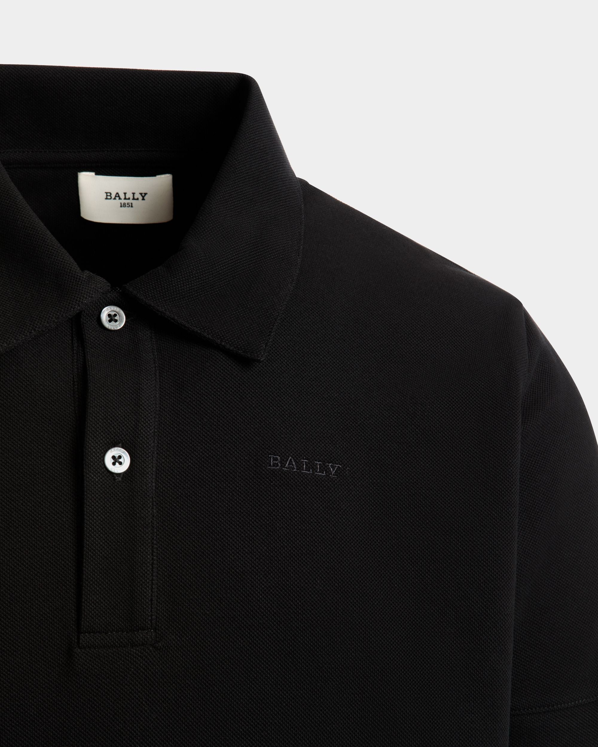 Polo In Black Cotton - Herren - Bally - 02
