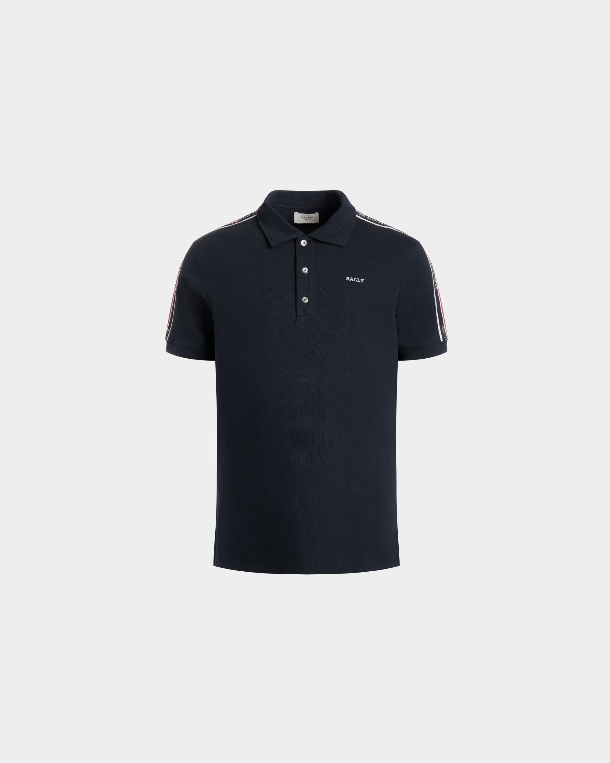 Polo In Blue Cotton - Herren - Bally - 01