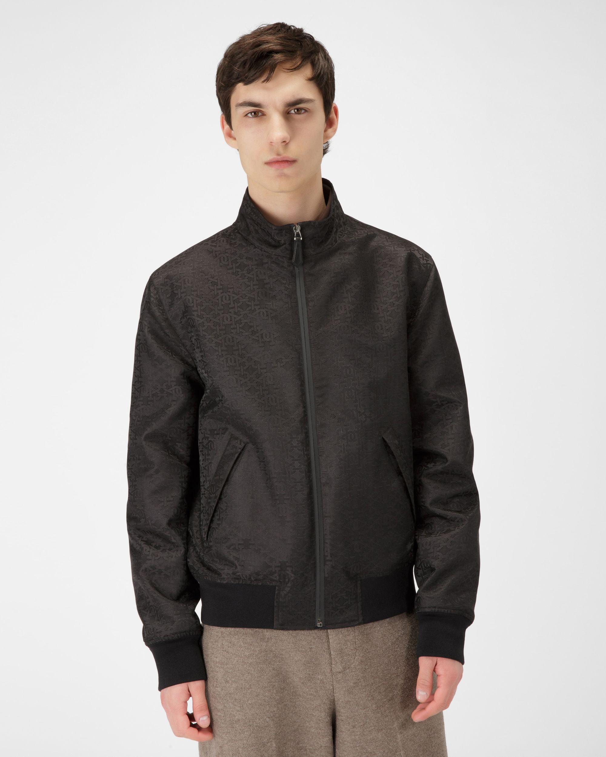 Bomberjacke Aus Recyceltem Polyester In Schwarz Und Marineblau - Herren - Bally - 01
