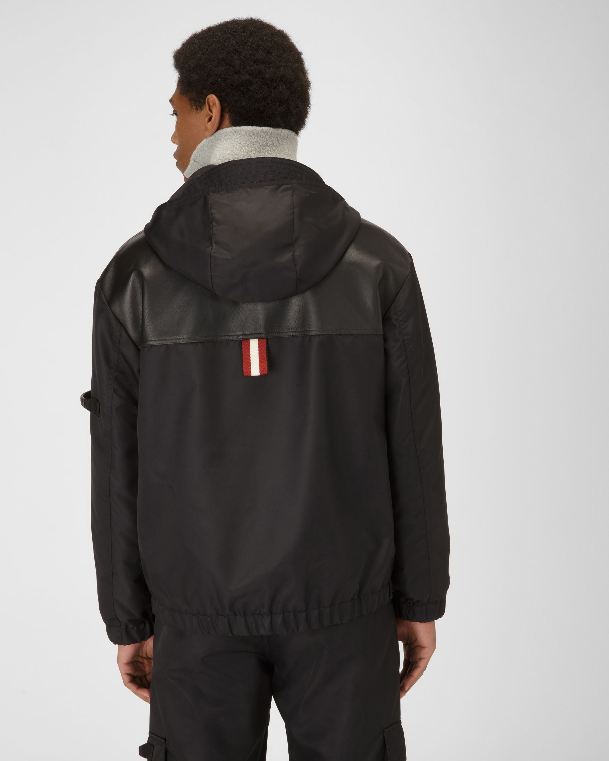 Bomberjacke Aus Recyceltem Schwarzem Nylon - Herren - Bally - 03