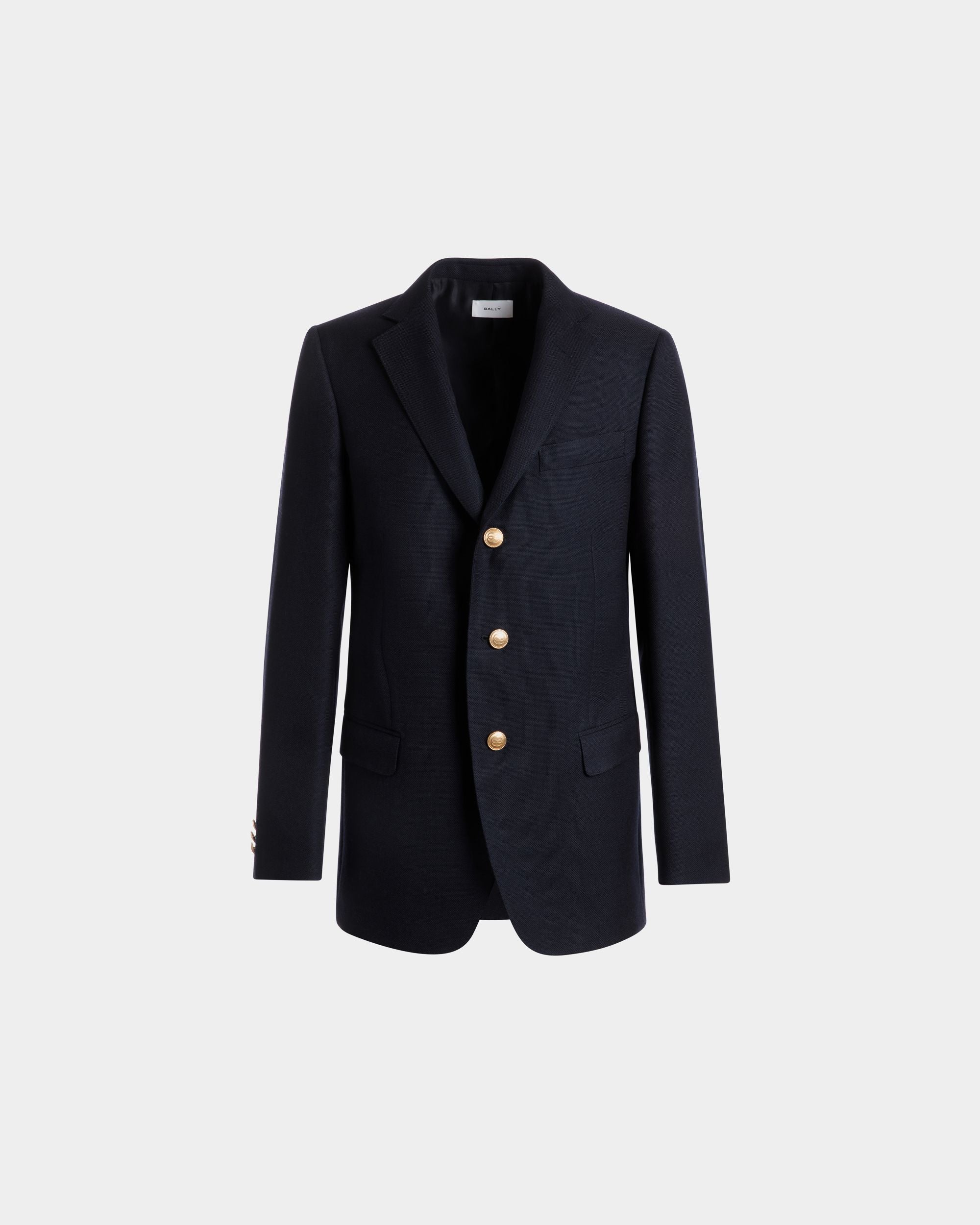 Blazer Aus Wolle In Navy Blue - Herren - Bally - 01