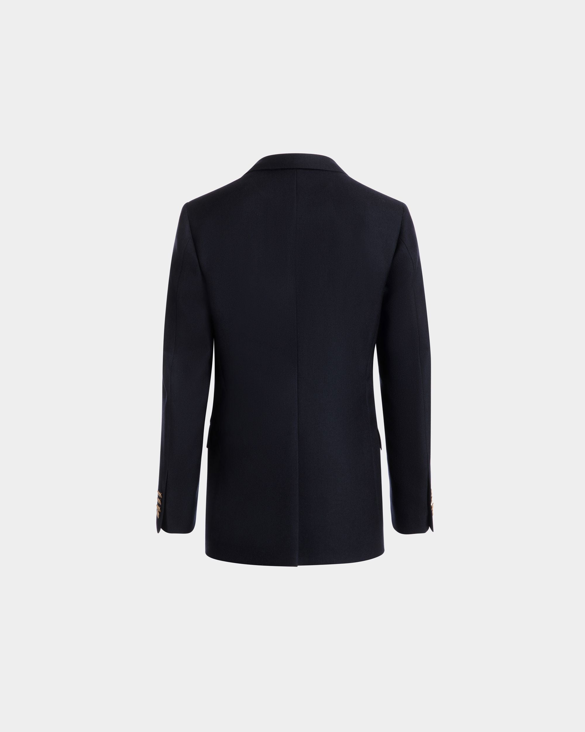 Blazer Aus Wolle In Navy Blue - Herren - Bally - 03
