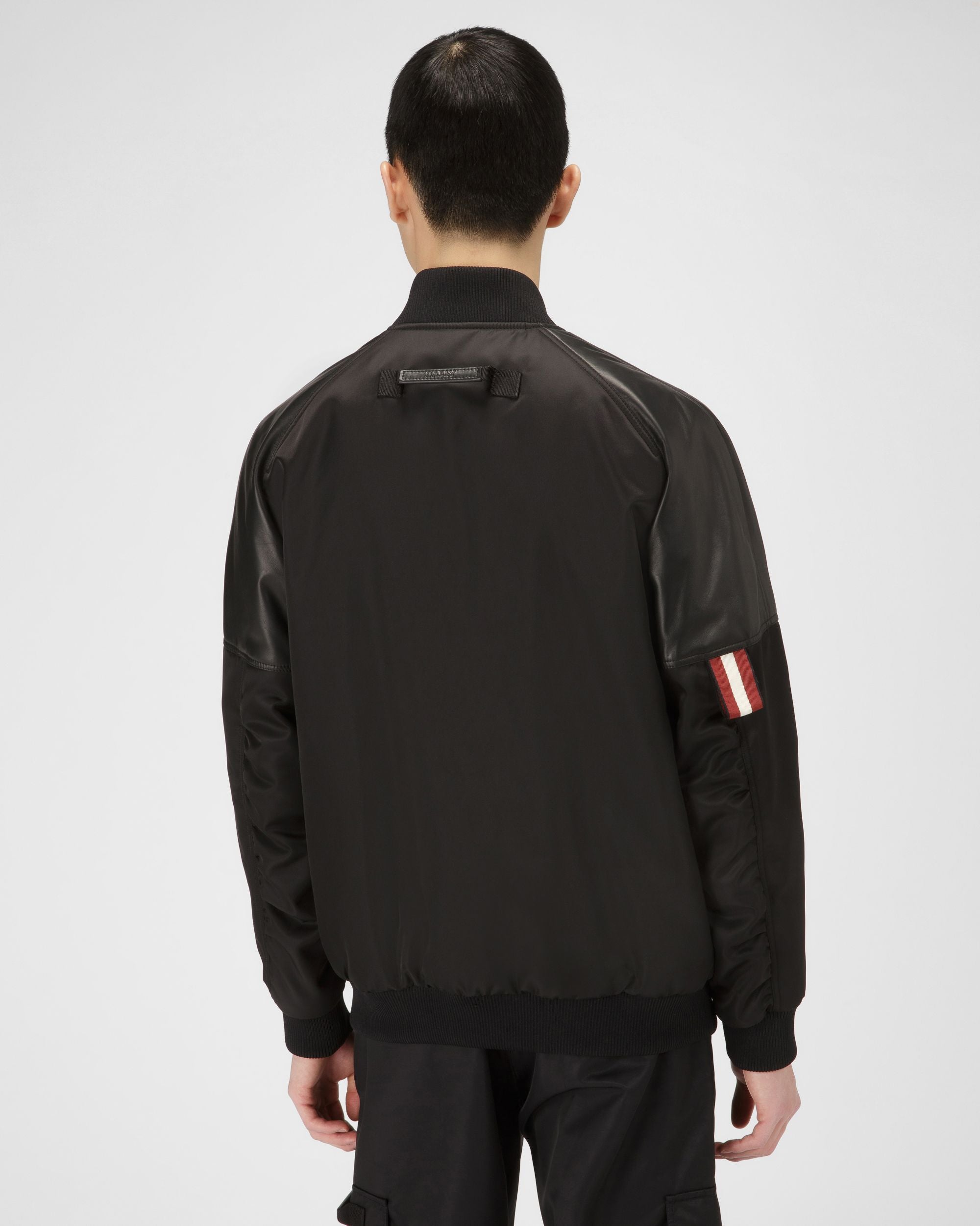 Bomberjacke Aus Recyceltem Schwarzem Nylon - Herren - Bally - 03