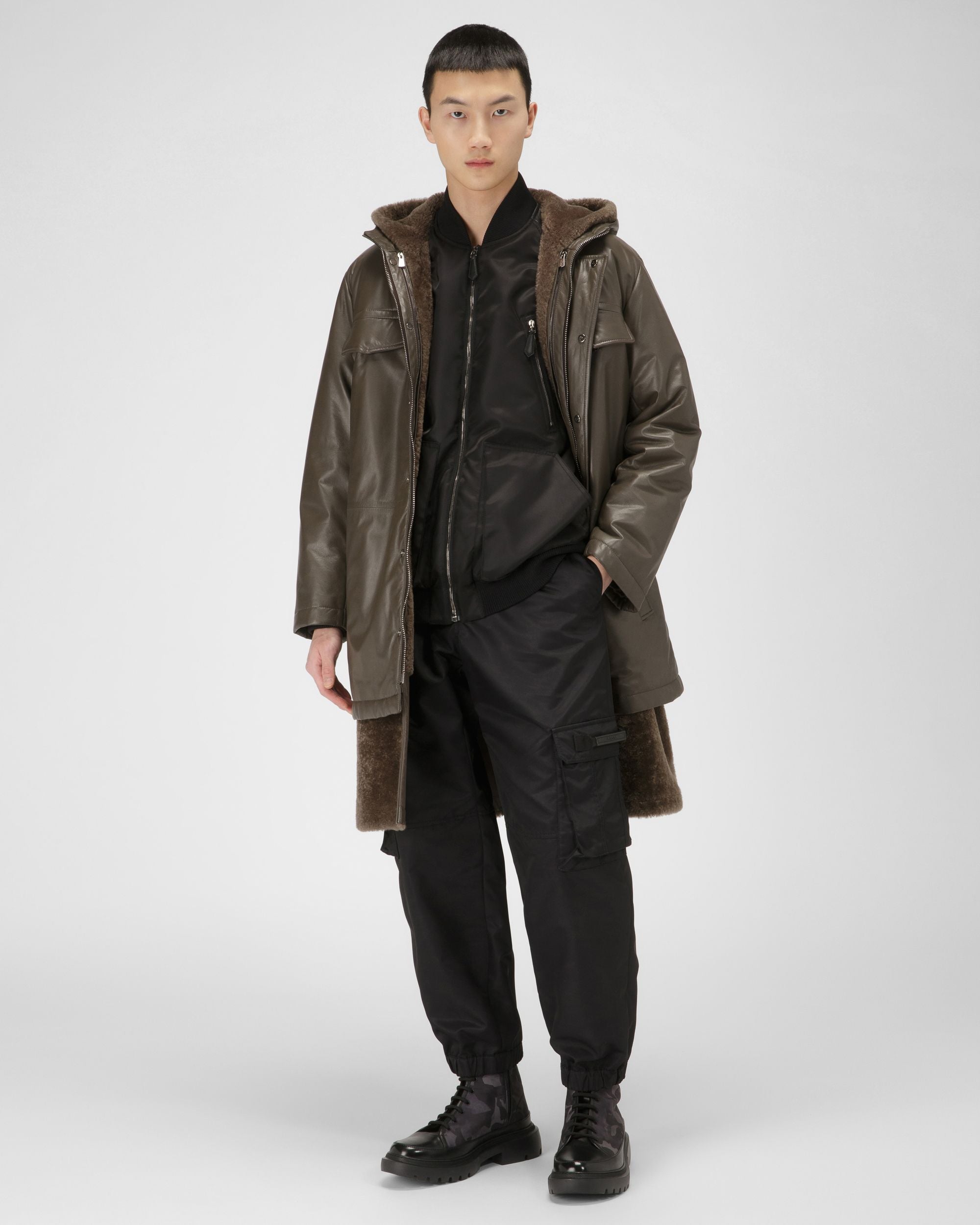 Bomberjacke Aus Recyceltem Schwarzem Nylon - Herren - Bally - 06