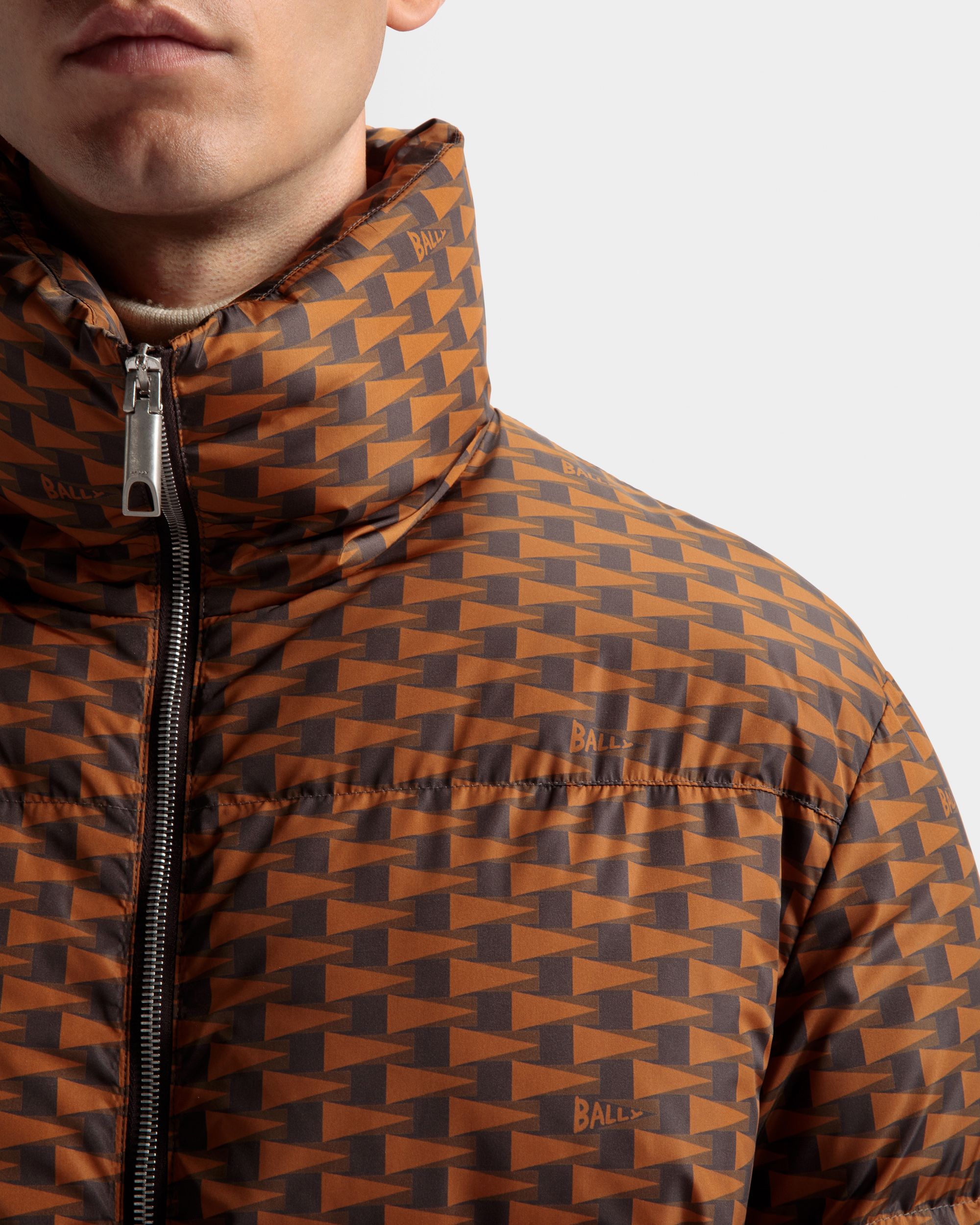Steppjacke Aus Nylon In Braun - Herren - Bally - 04