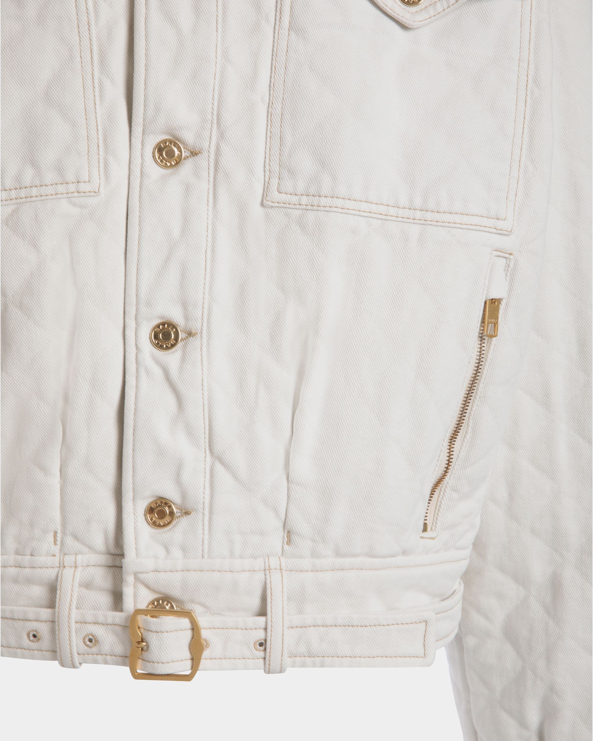 Bomberjacke Aus Weißem Bull-Denim - Herren - Bally - 02
