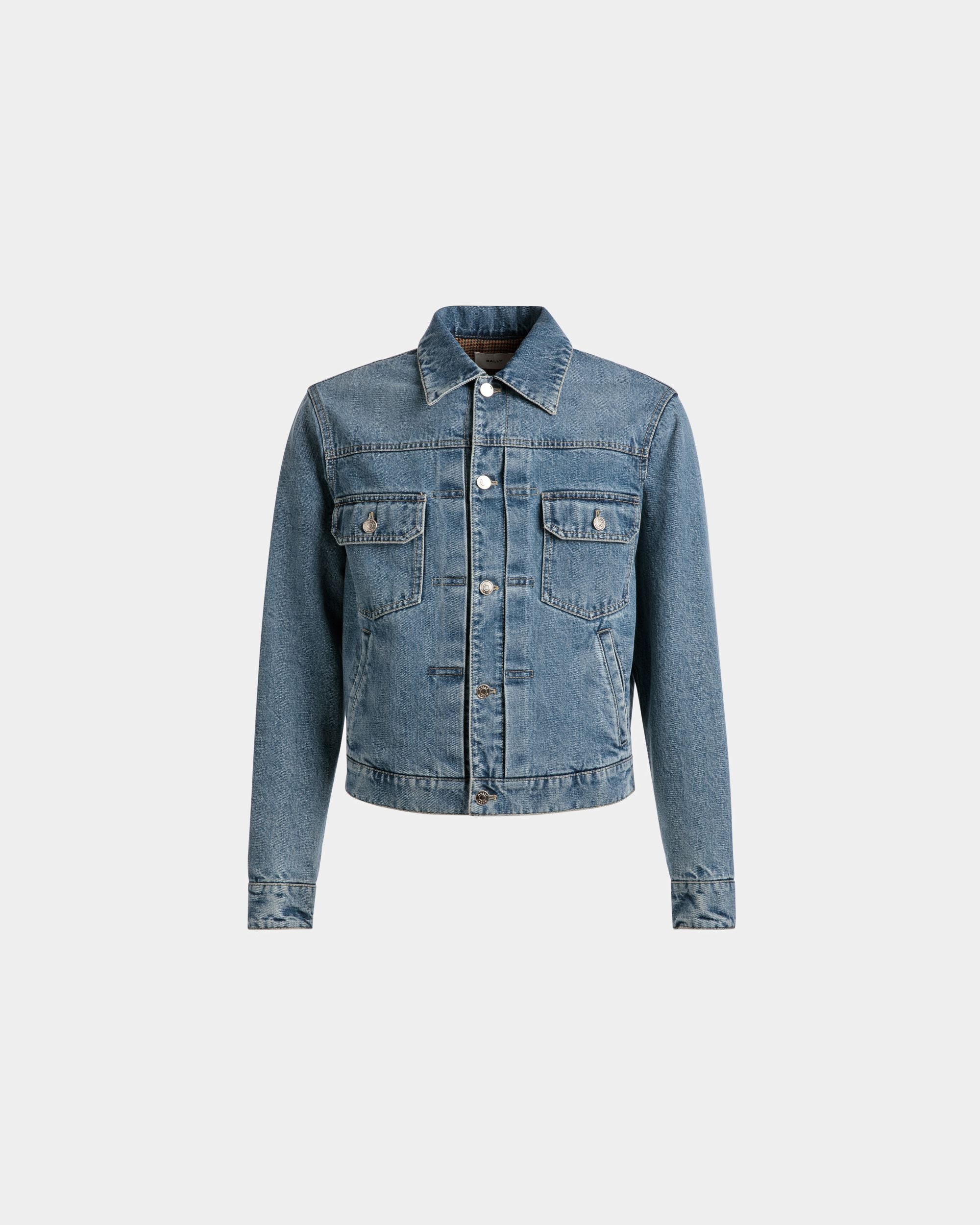 Geknöpfte Jacke Aus Hellblauem Denim - Herren - Bally - 01
