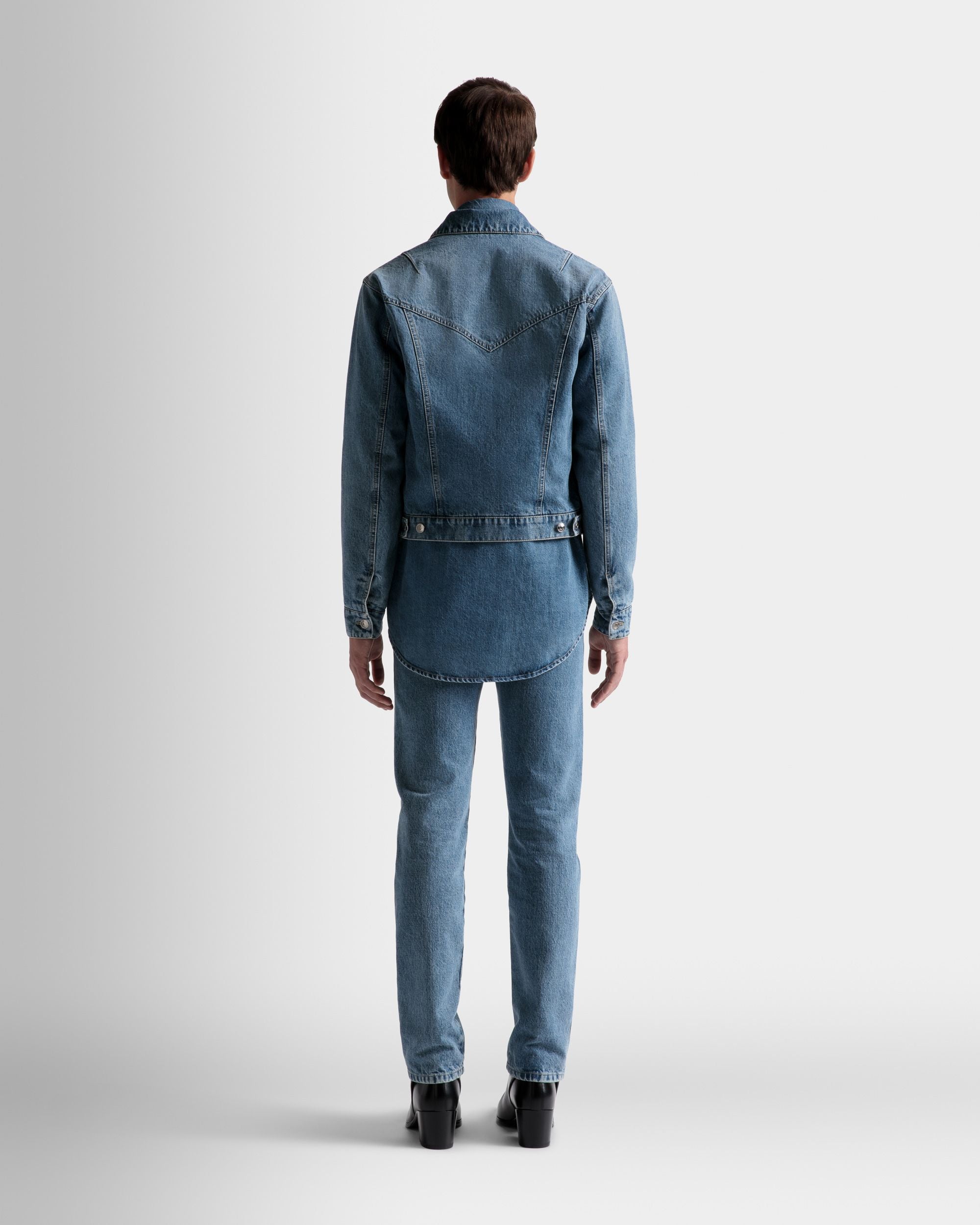 Geknöpfte Jacke Aus Hellblauem Denim - Herren - Bally - 06