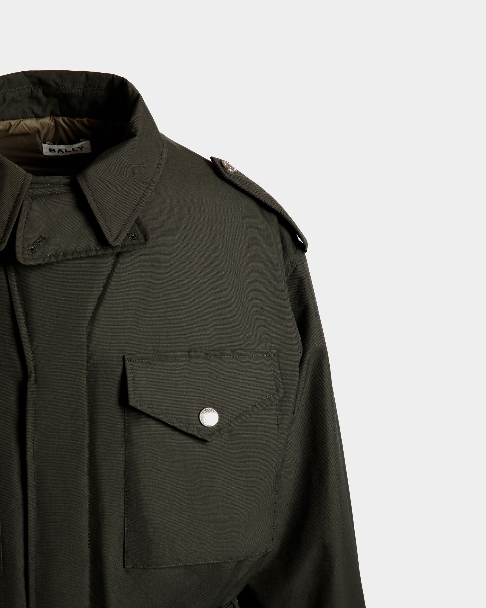 Feldjacke Aus Nylon In Military Green - Herren - Bally - 02