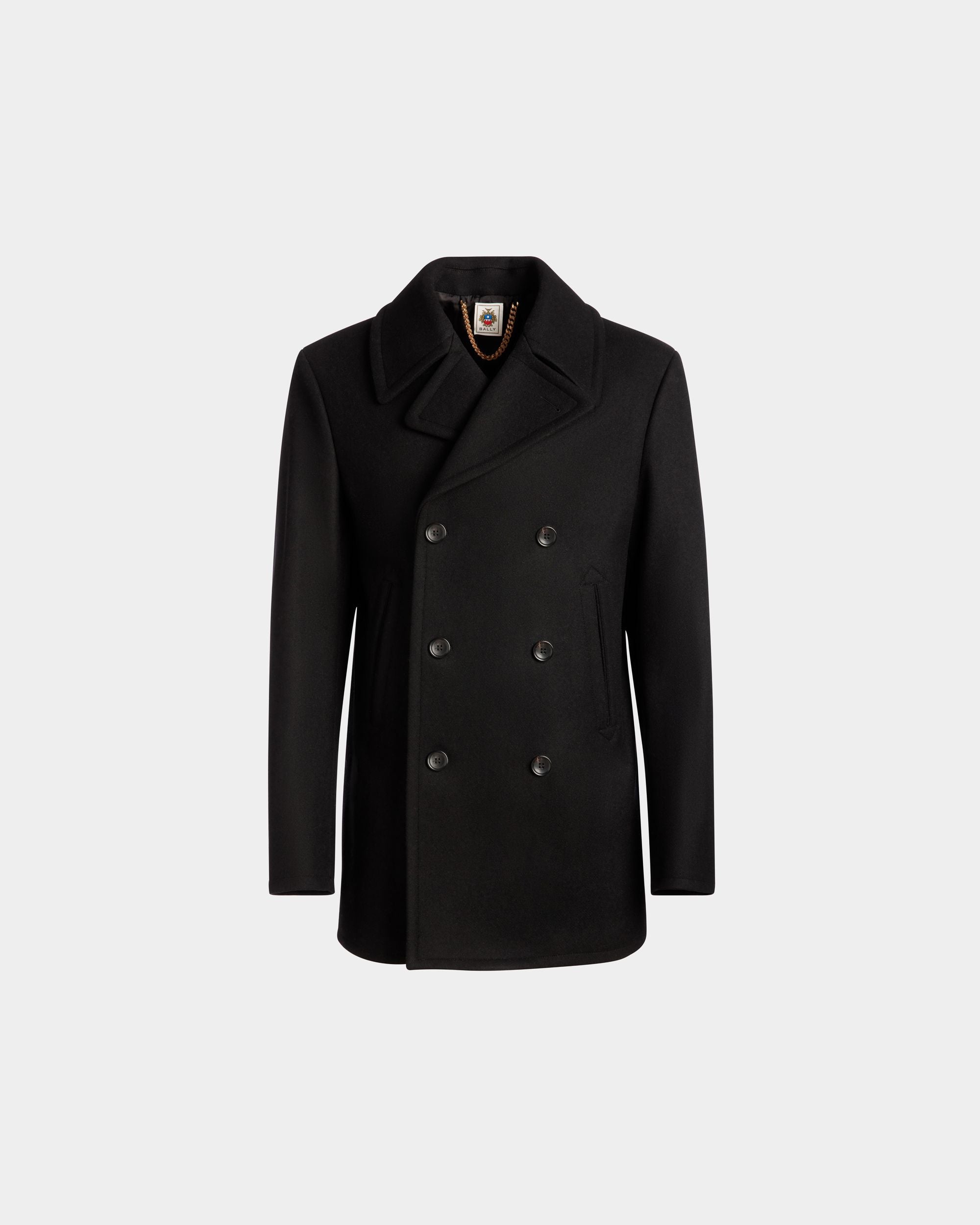 Kabanjacke Aus Einer Wollmischung In Schwarz Aus Der Adrien Brody Travel-Kollektion - Herren - Bally - 01