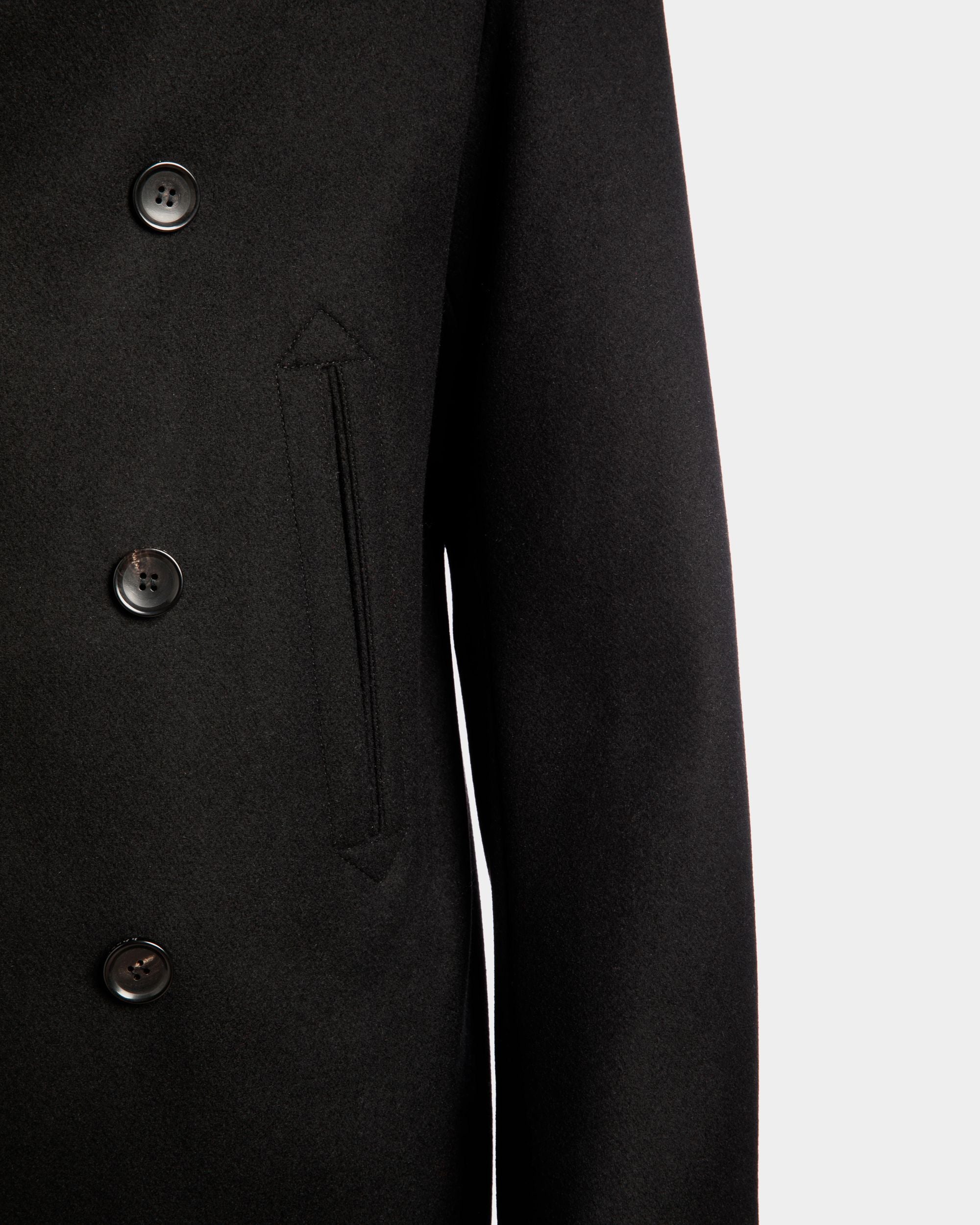 Kabanjacke Aus Einer Wollmischung In Schwarz Aus Der Adrien Brody Travel-Kollektion - Herren - Bally - 06