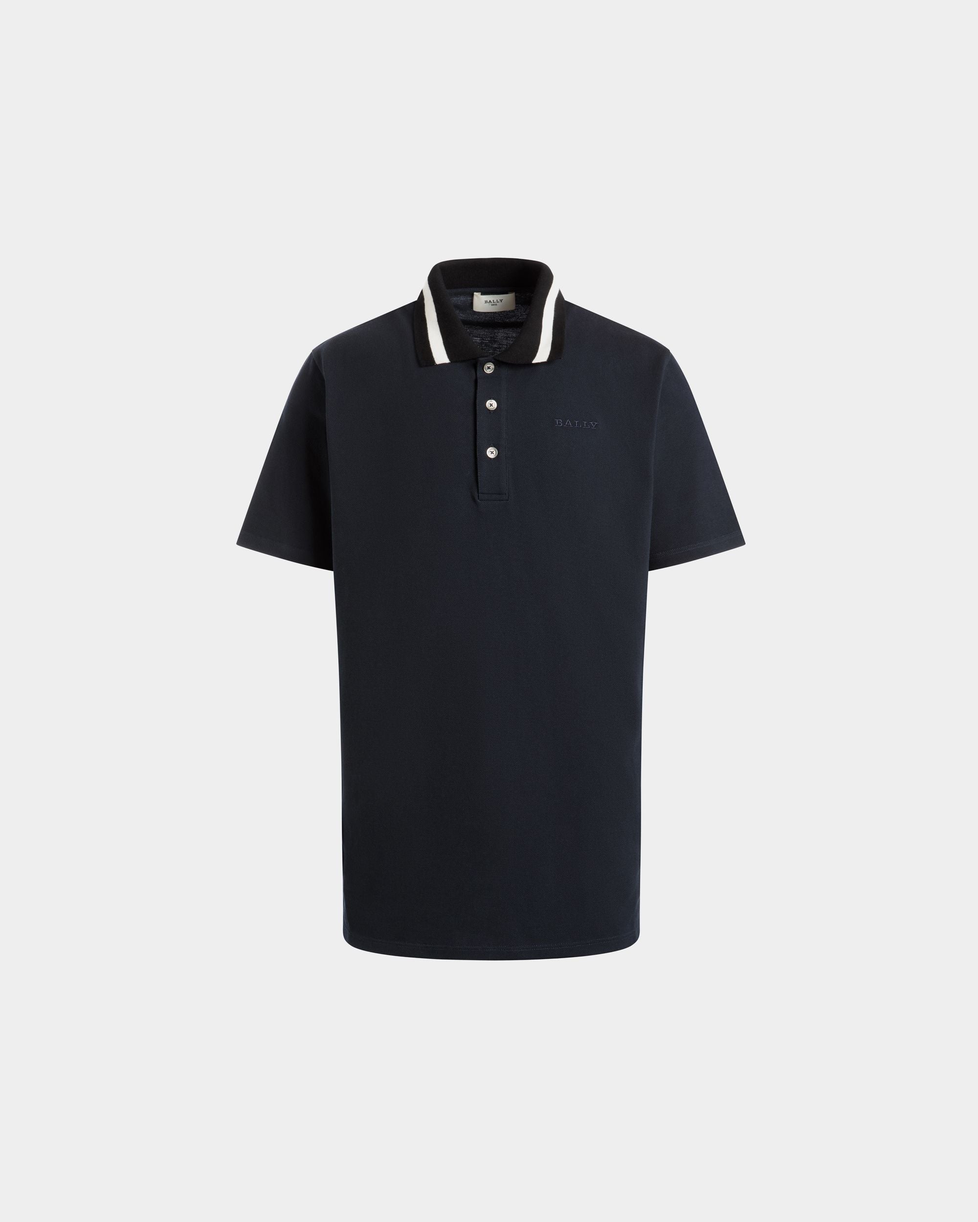 Polo In Blue Cotton - Herren - Bally - 01